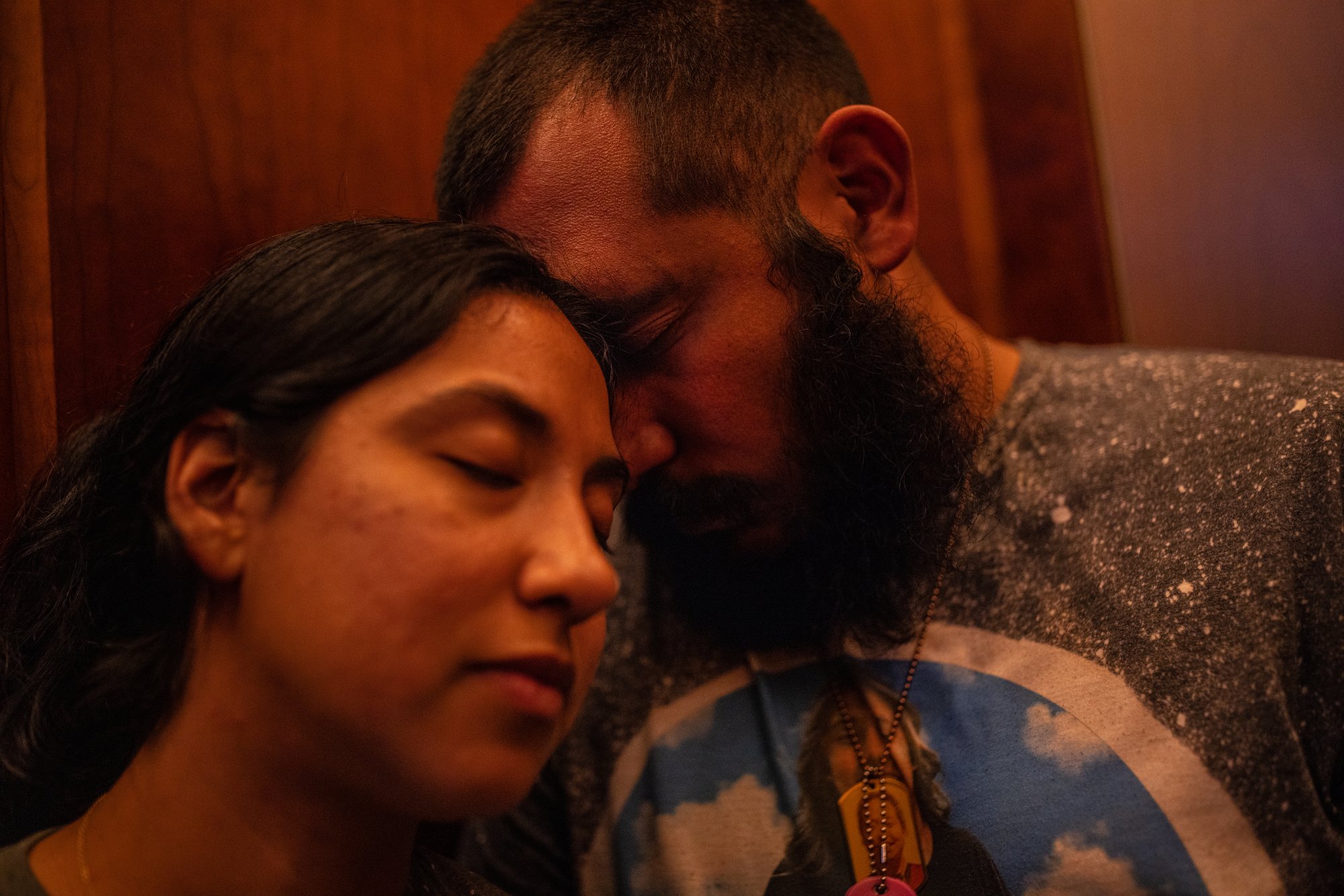  Kimberly and Felix Rubio, parents of Lexi, who was killed in the mass shooting at Robb Elementary School, in an elevator at the State Capitol in between meetings with lawmakers. Austin, Texas, February 14, 2023. 