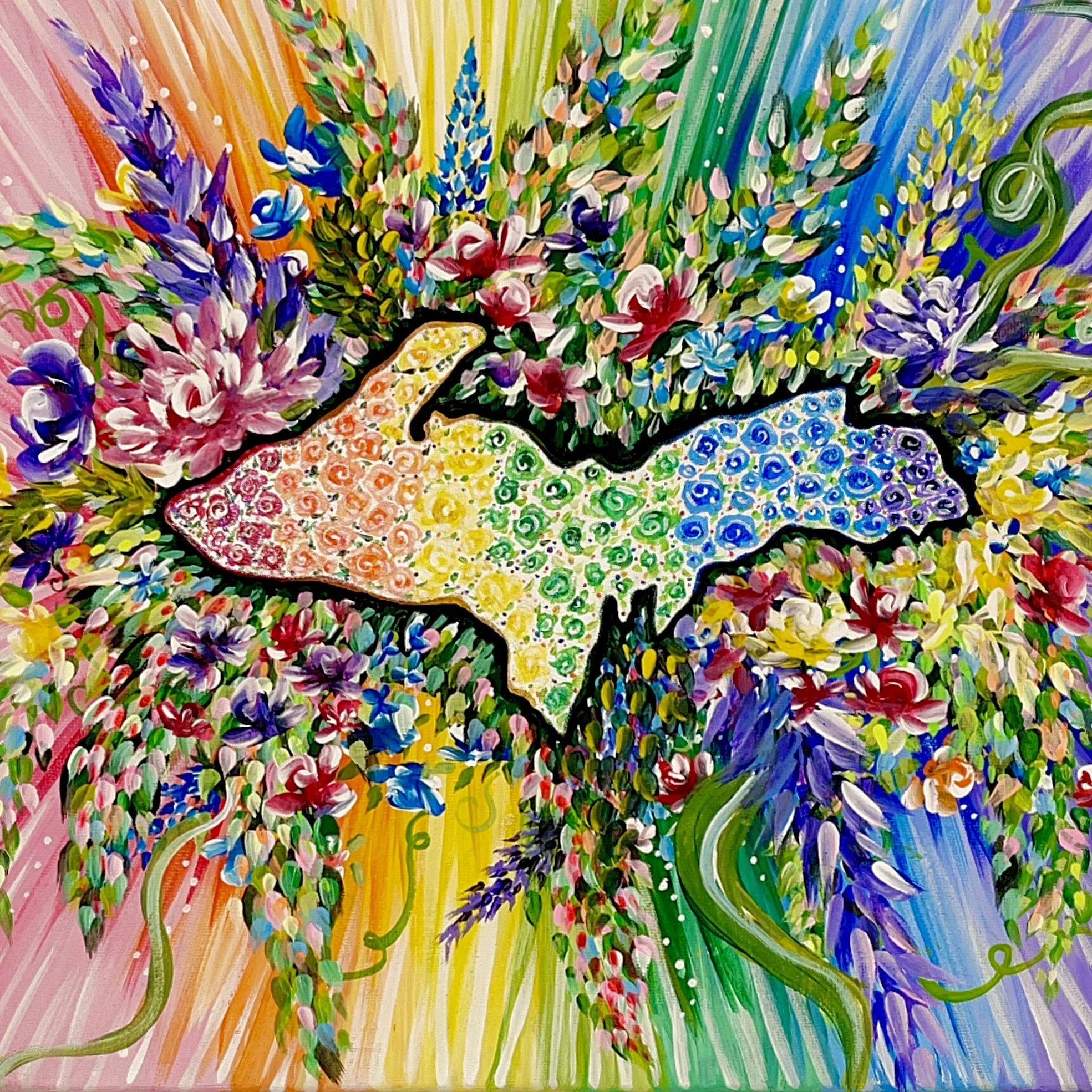 UP! 8”x8” art print