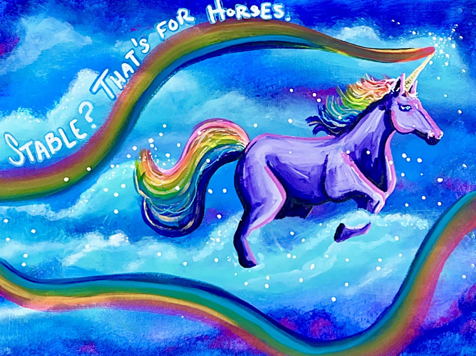 Stable? 8”x10” art print