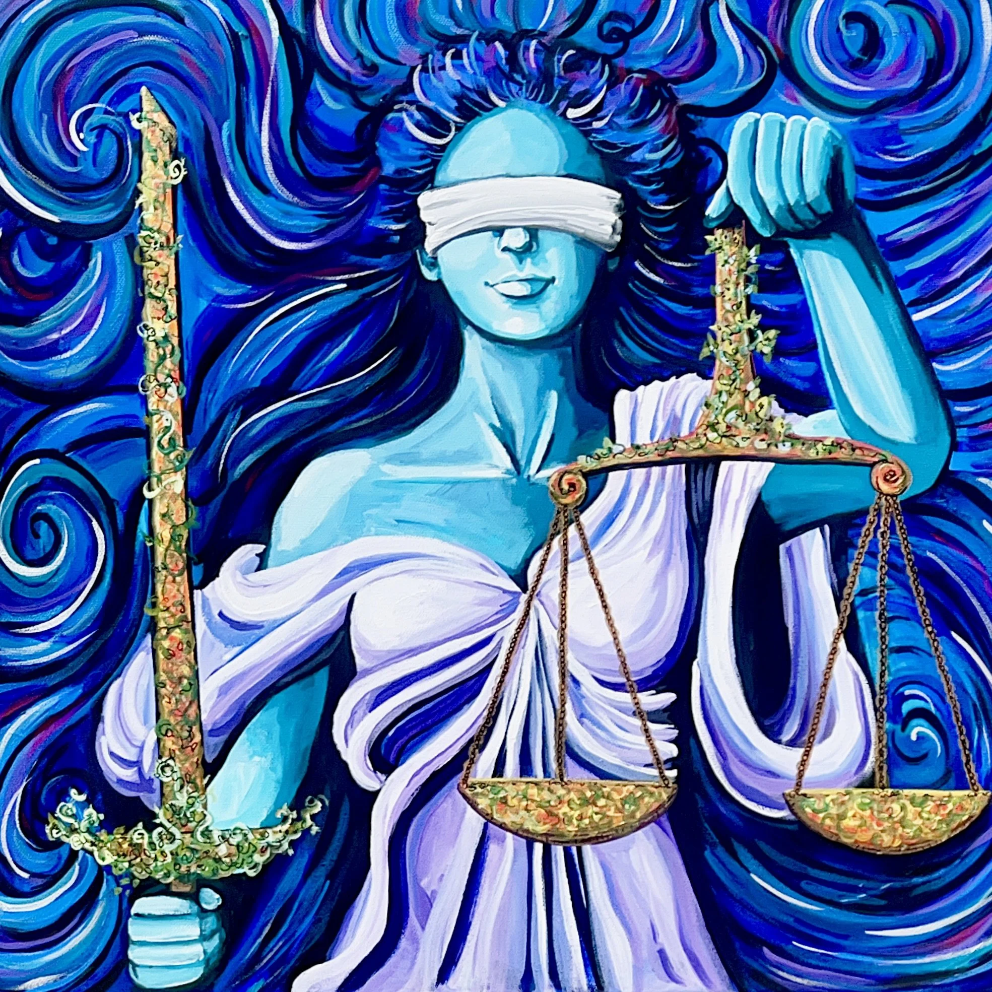 Justice  8”x8” art print
