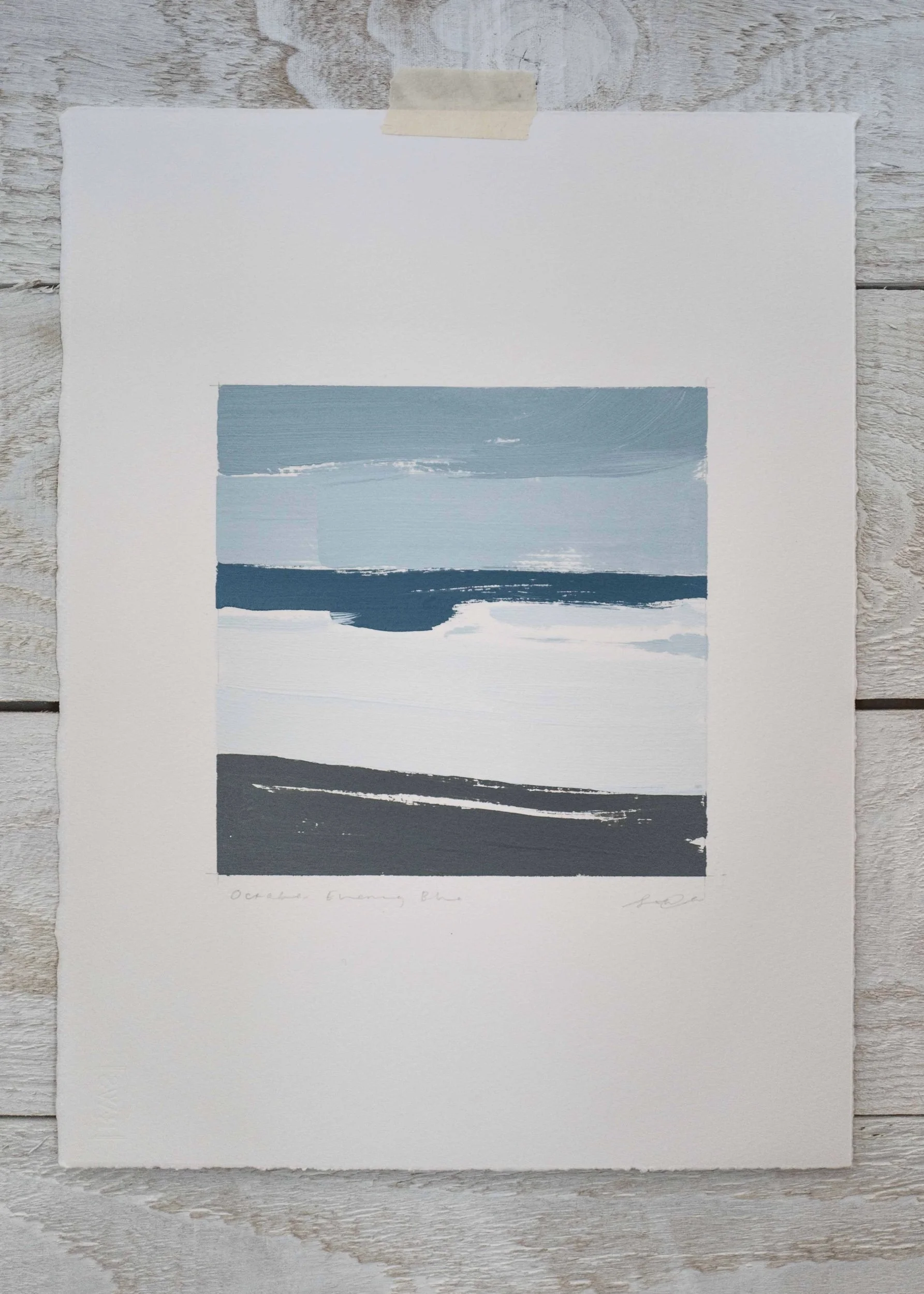 October Evening Blue