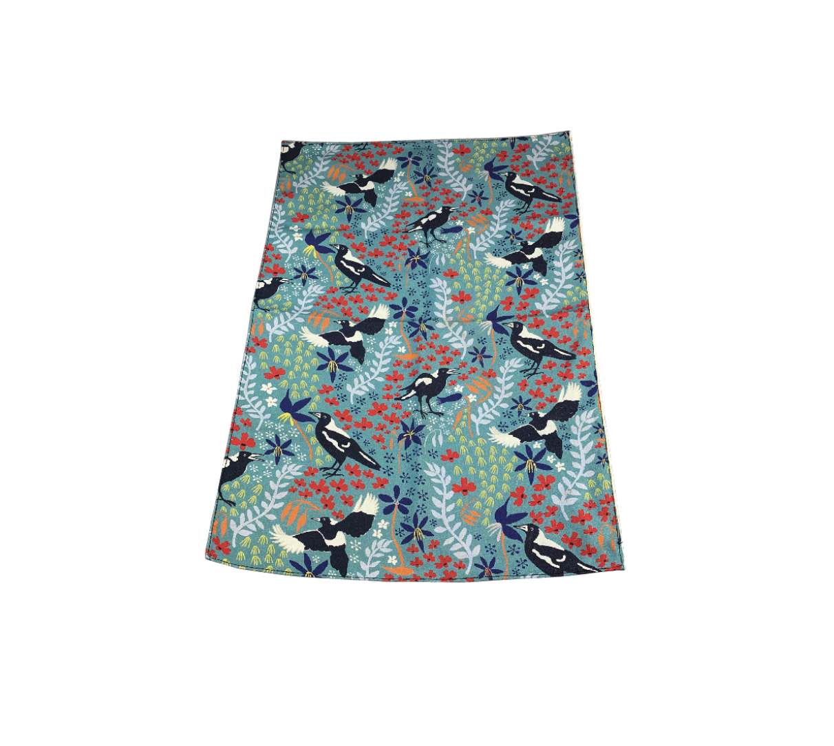 Our beautiful Magpie Print Tea Towel ~ Purchase and support one tree in the Melbourne Arboretum!