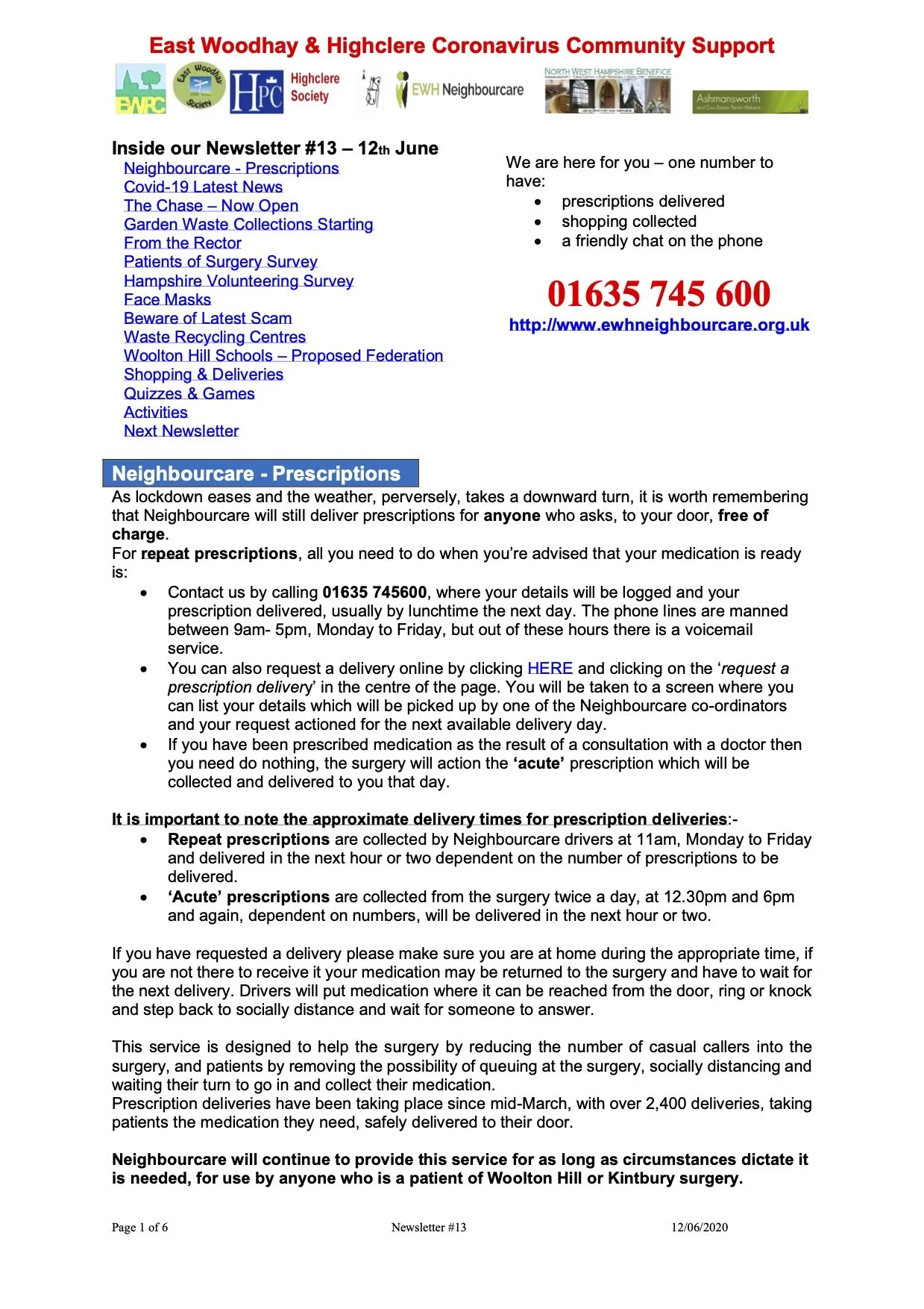 Newsletter 13
