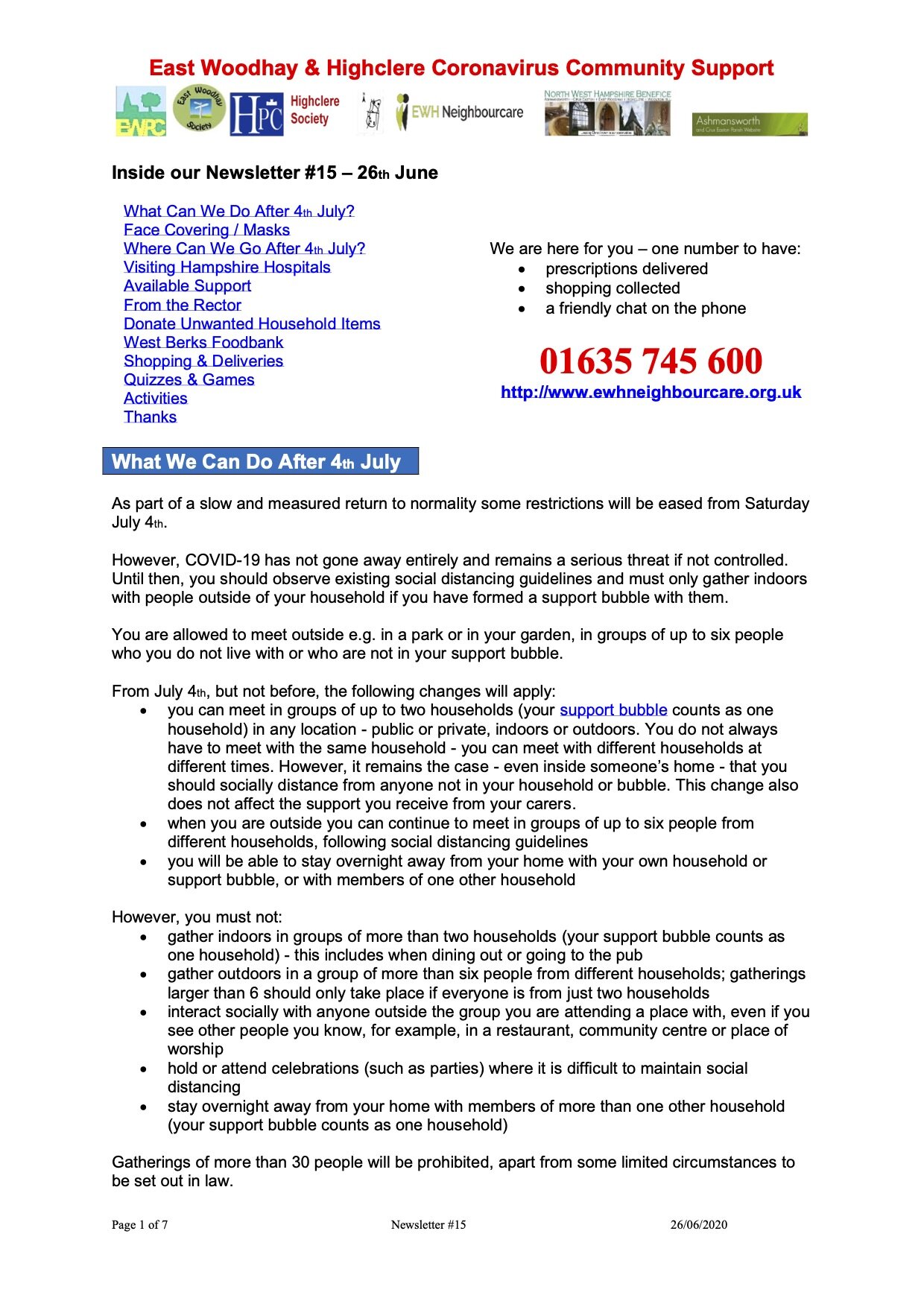 Newsletter 15