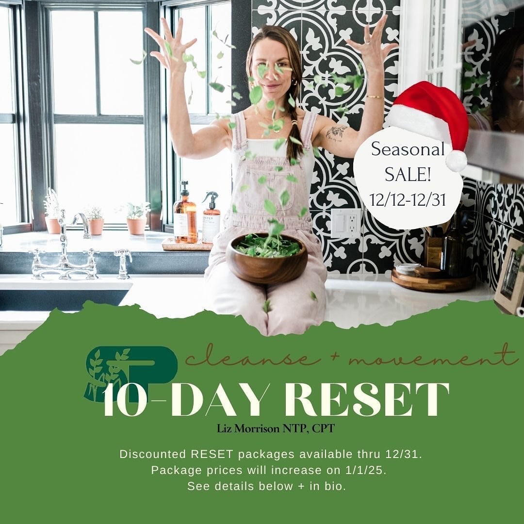 RESET..CLEANSE..10-DAY PROGRAM&hellip; whatever you may call it&mdash;-it&rsquo;s here with a 👏🏻 major holiday discount! 👏🏻 
There are many of you that have done this and continue to, cause it feels so great for many reasons! 

Whether you want t