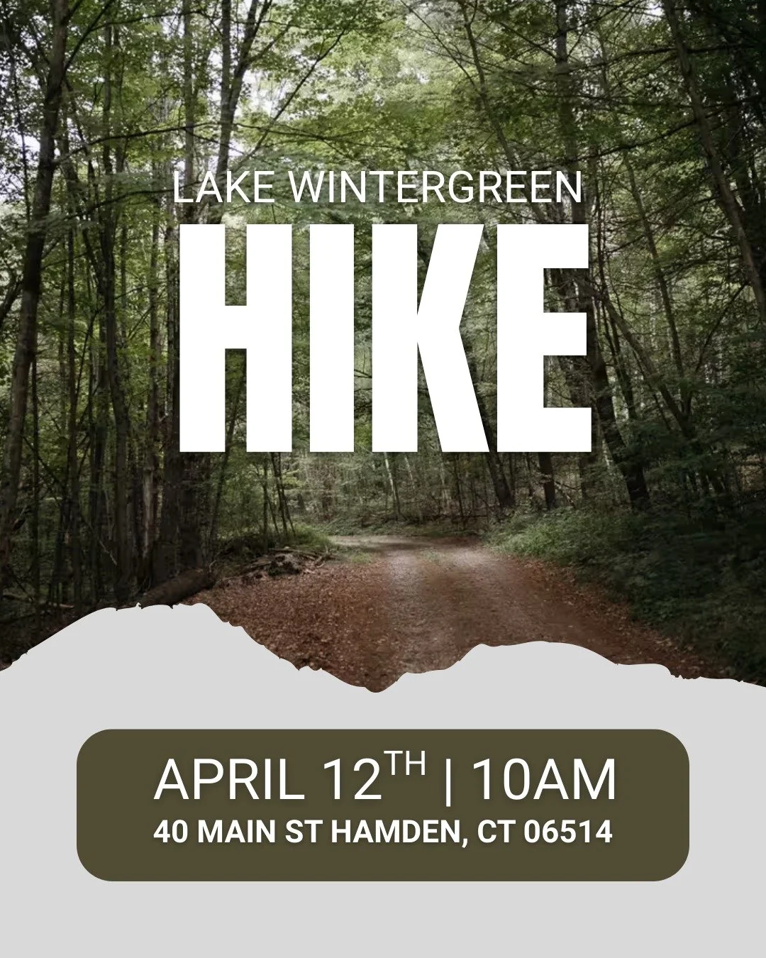 𝑺𝒑𝒓𝒊𝒏𝒈 𝒊𝒔 𝒊𝒏 𝒕𝒉𝒆 𝒂𝒊𝒓! 🌸

We are taking advantage of fake spring with a group hike. 

Join us at 𝘓𝘢𝘬𝘦 𝘞𝘪𝘯𝘵𝘦𝘳𝘨𝘳𝘦𝘦𝘯 in Hamden on 𝗔𝗽𝗿𝗶𝗹 𝟭𝟮𝘁𝗵 𝗮𝘁 𝟭𝟬𝗮𝗺. Get to know your fellow RTL members while soaking in some