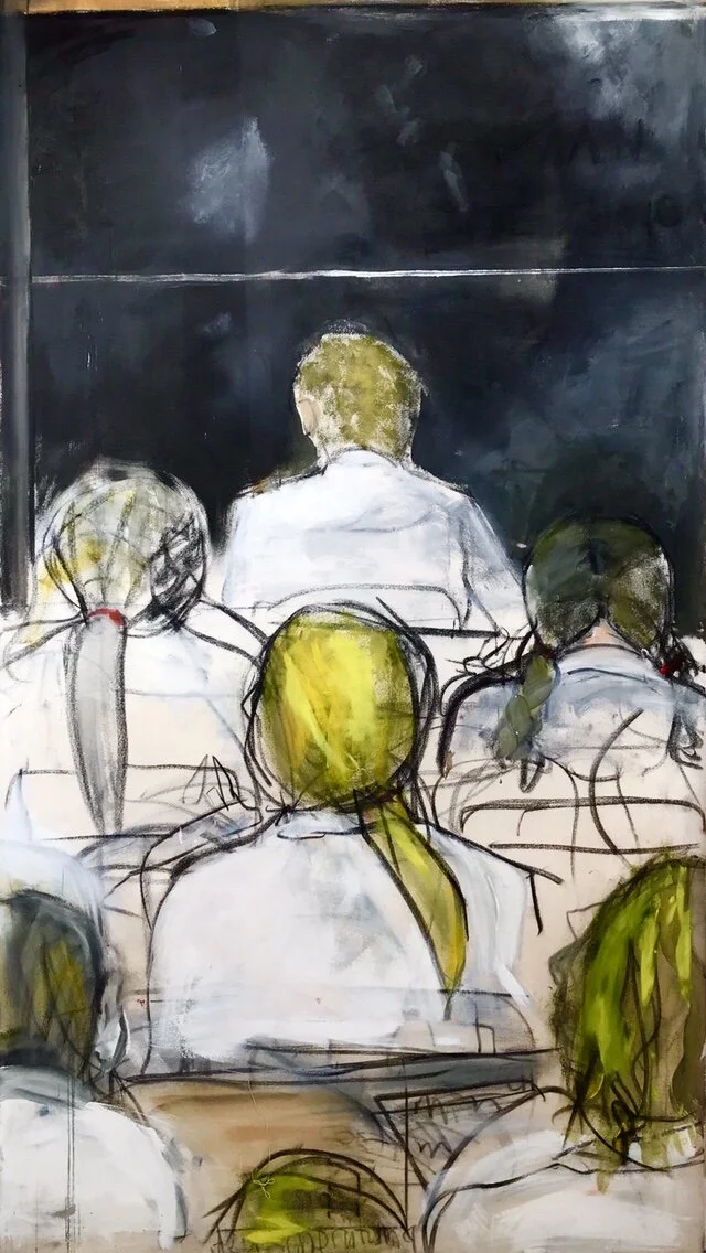   German O level -  acrylic on canvas   2018      .   