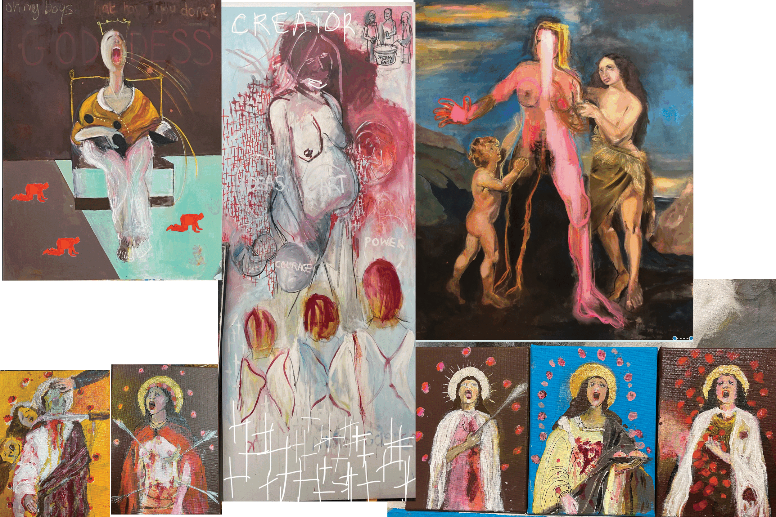  a compilation of saints and godesses          .. 