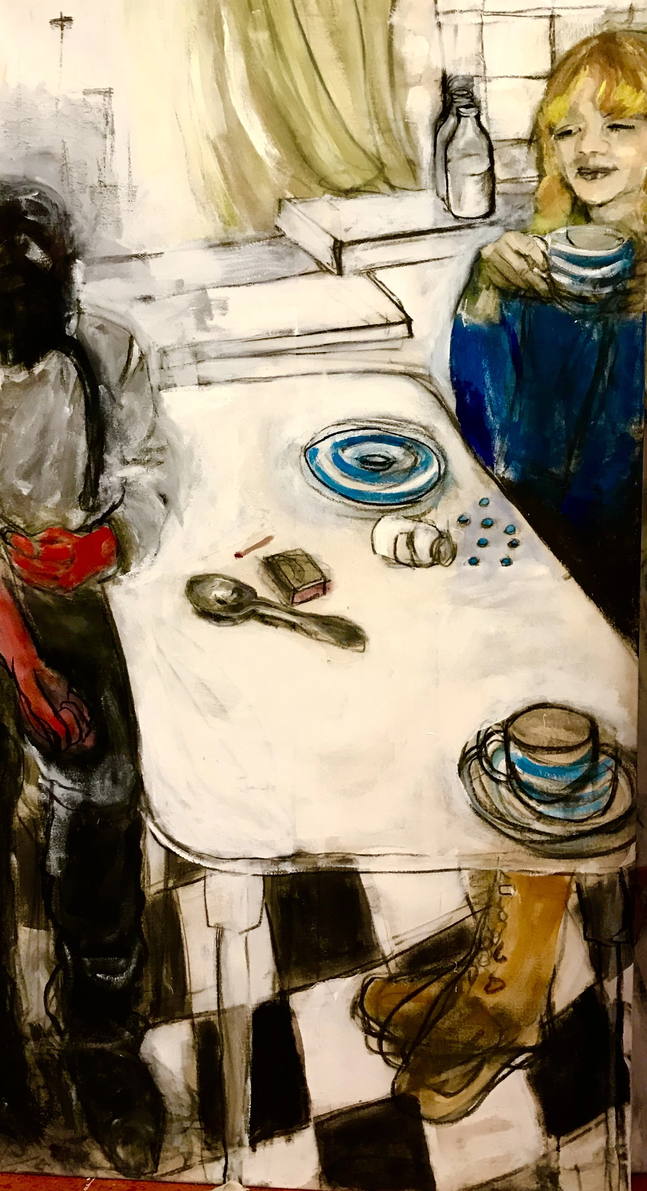  teatime drugs…. he liked brown, she liked blues          . 