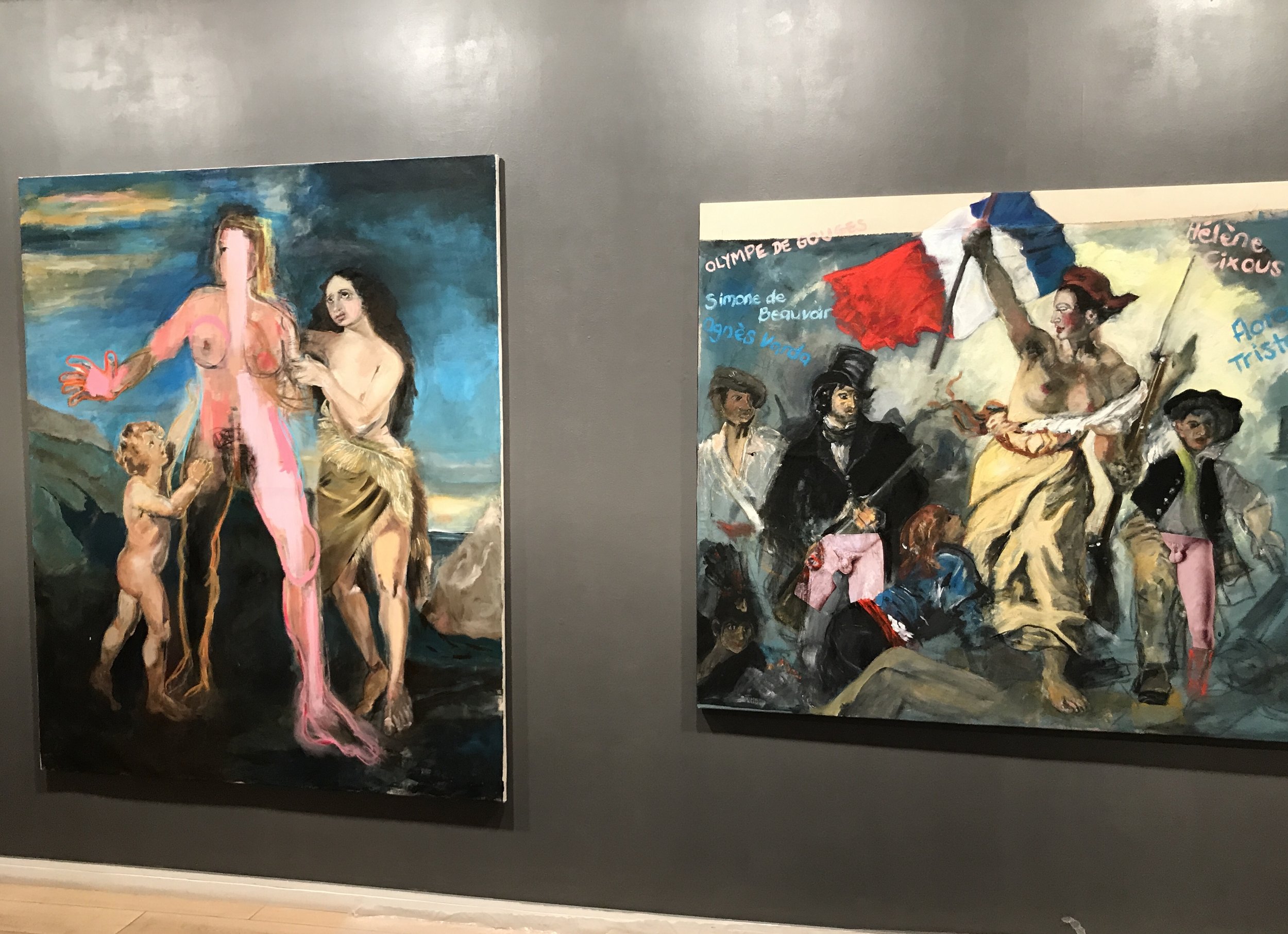  two paintings in Arnaud Lefebvfre gallerie        . 