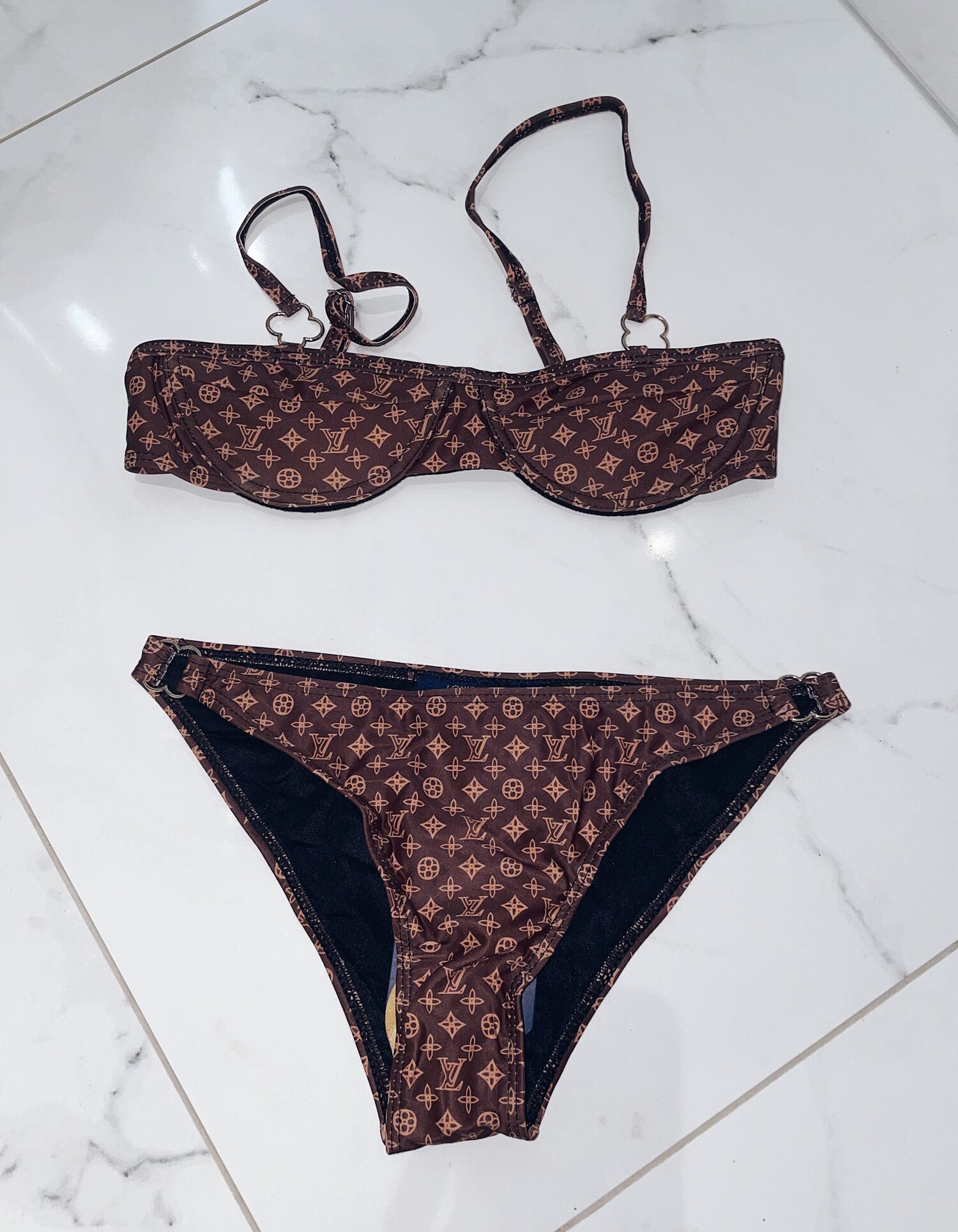 LV Brown Bikini — Olivier Luxe Accessories