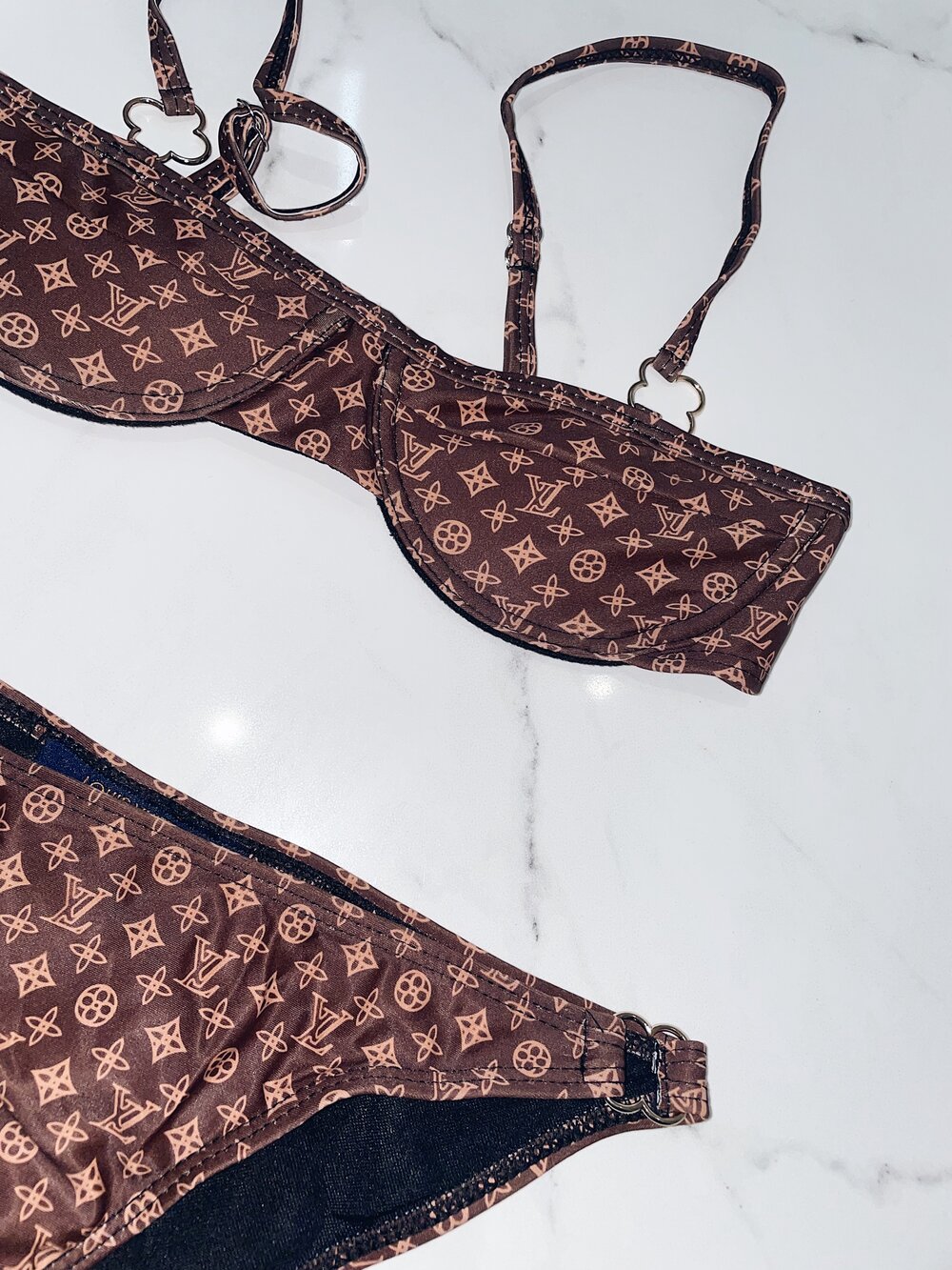 LV Brown Bikini — Olivier Luxe Accessories