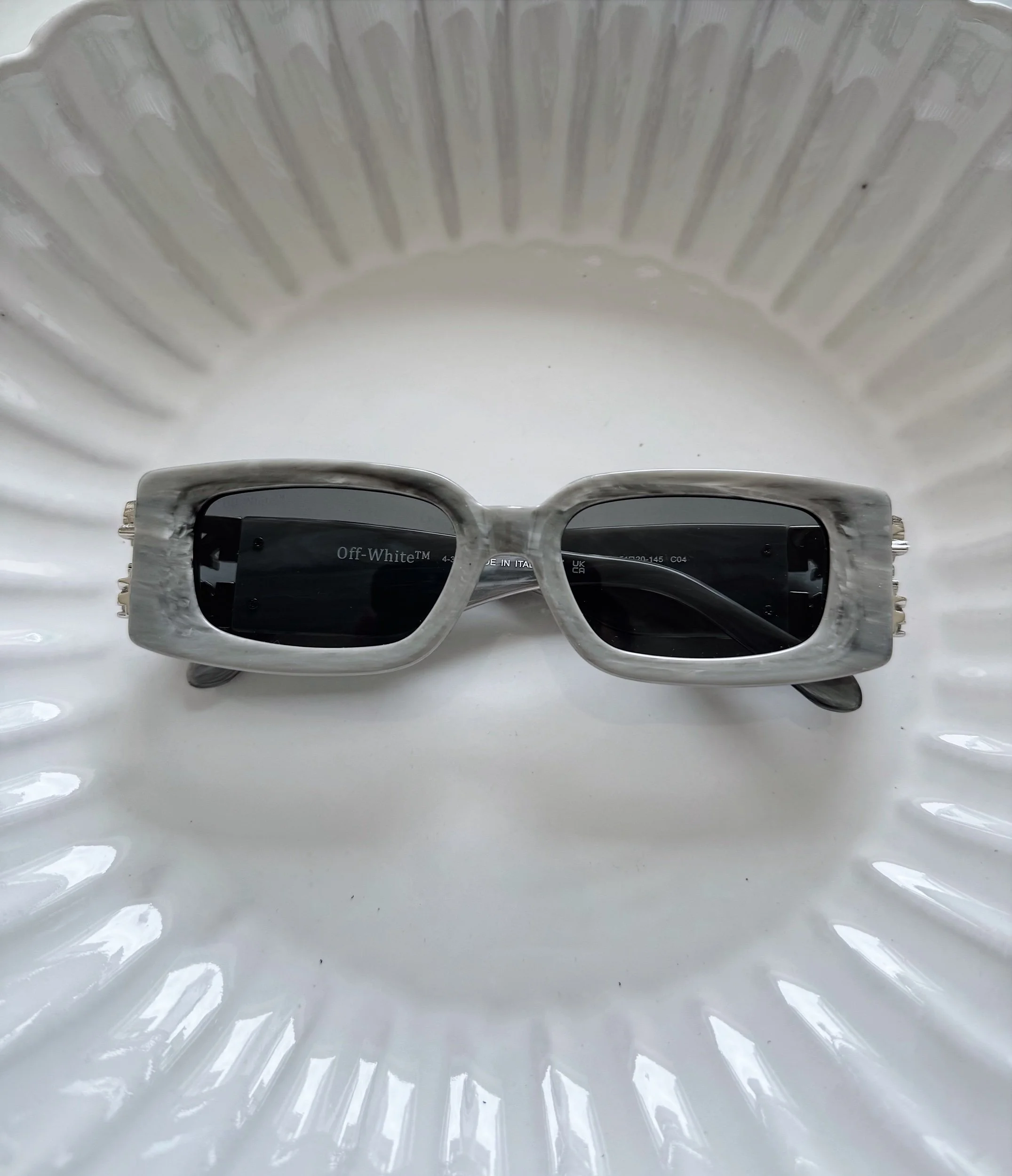 OW Grey Marble Sunglasses
