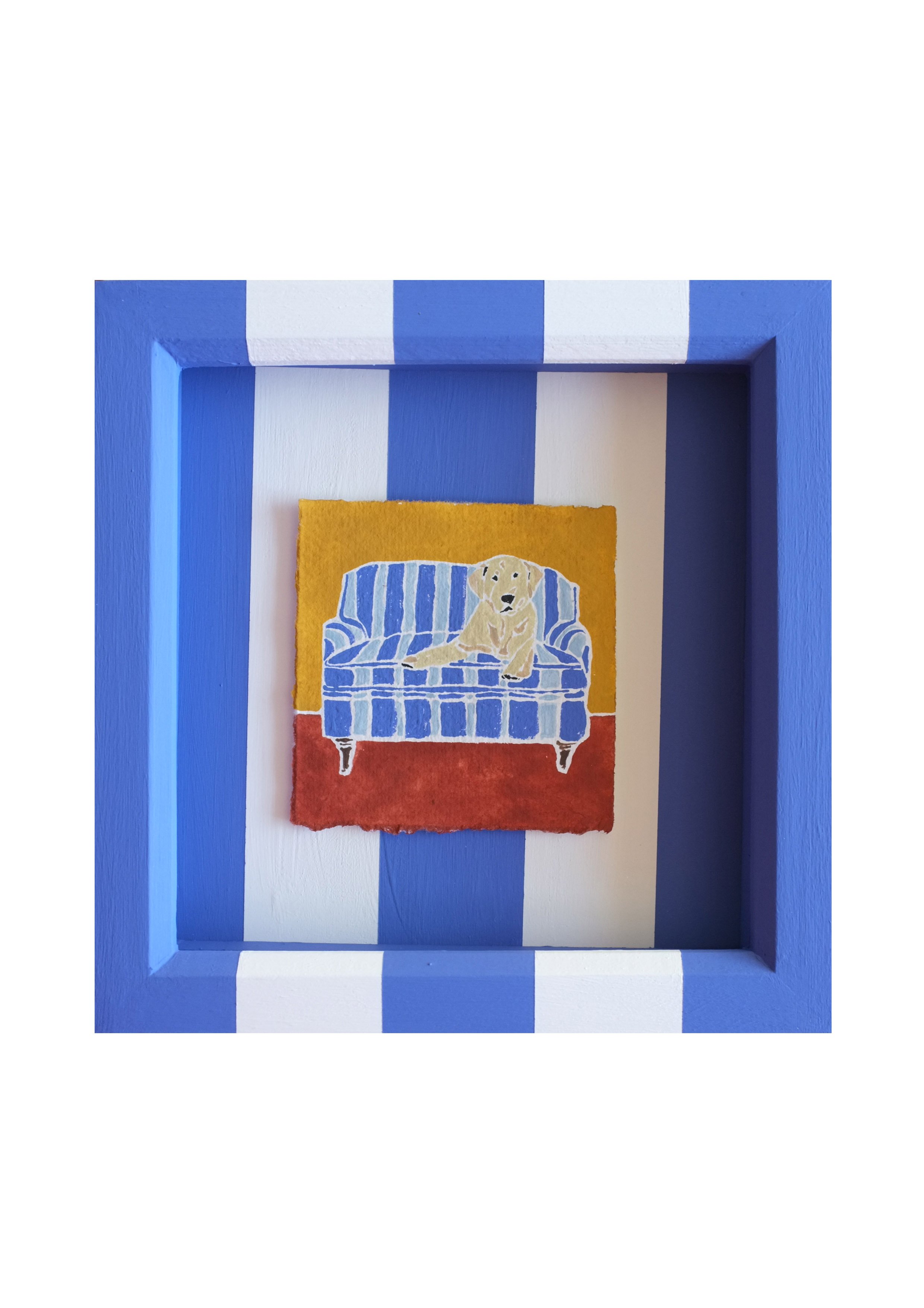 Golden Labrador On Chair