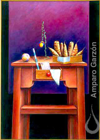 Mesa con Zanahorías