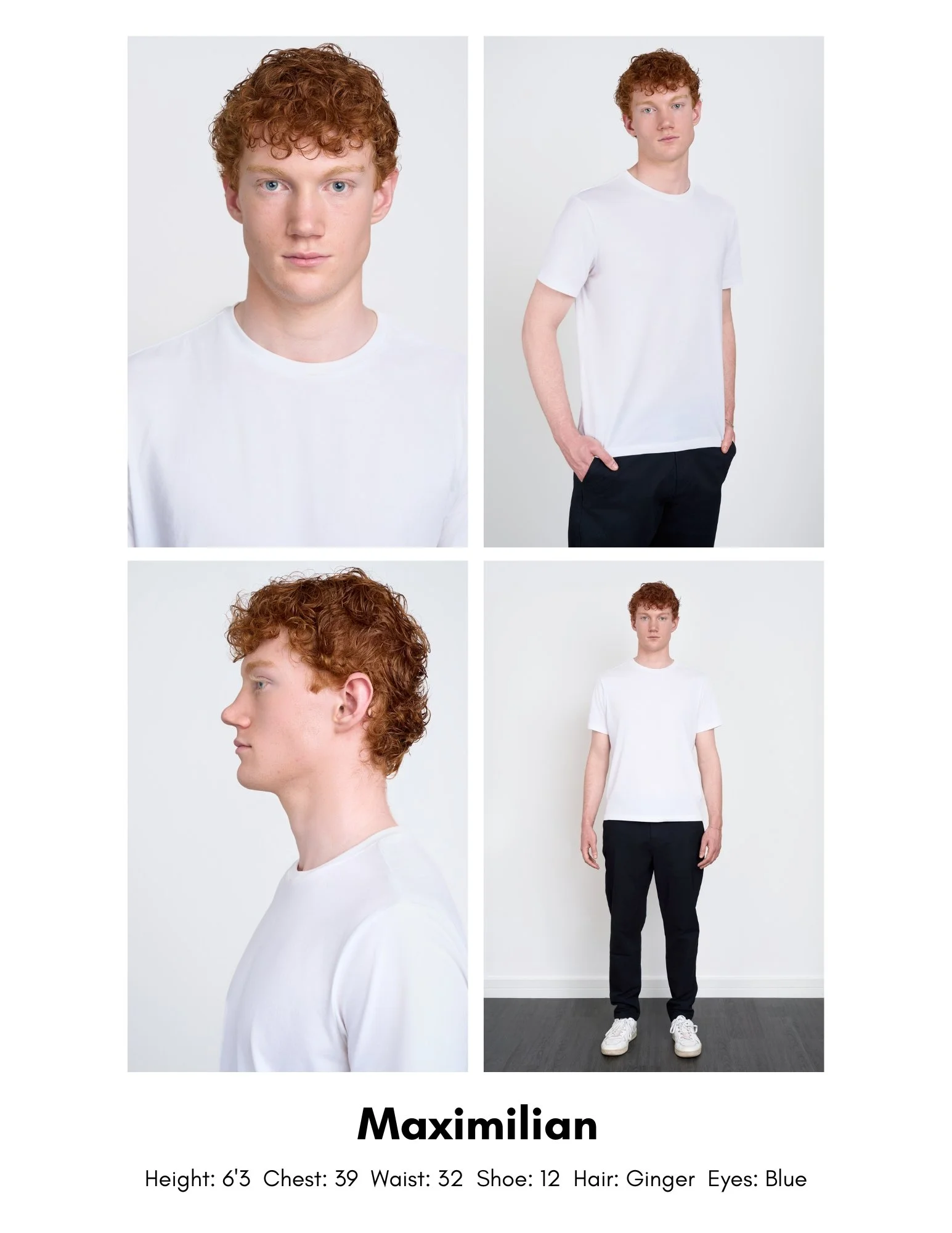 Model Digitals taken by Iamheadshots in his south east London studio