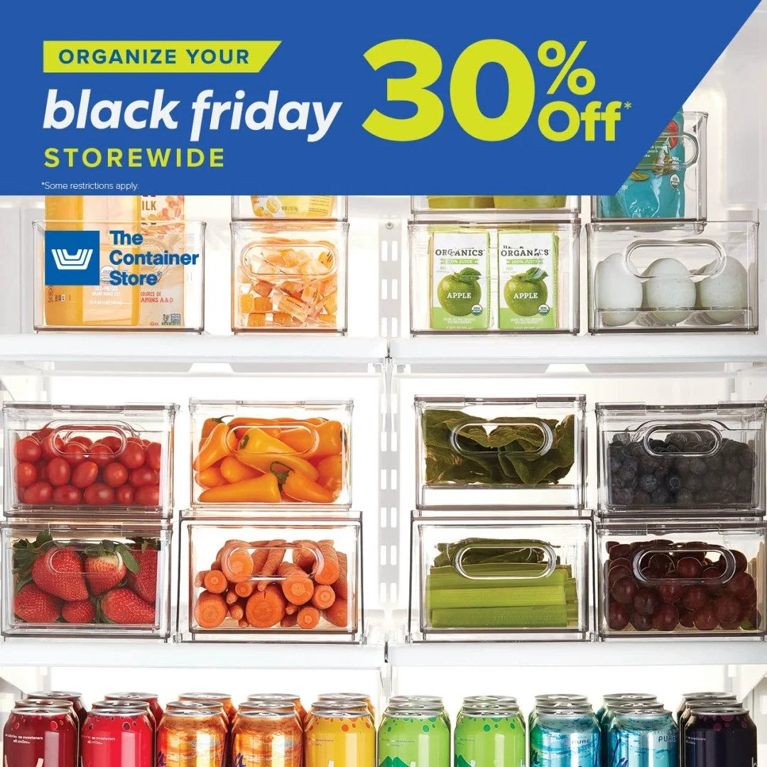 The Container Store: Black Friday Sale! 30% off almost everything