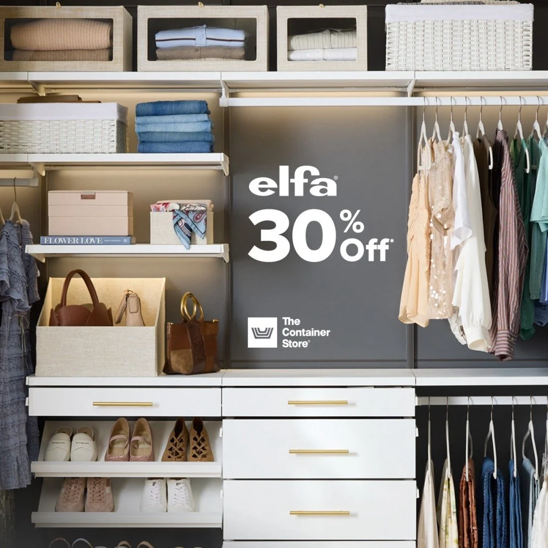 The Container Store: Spring Savings! 30% Off Elfa