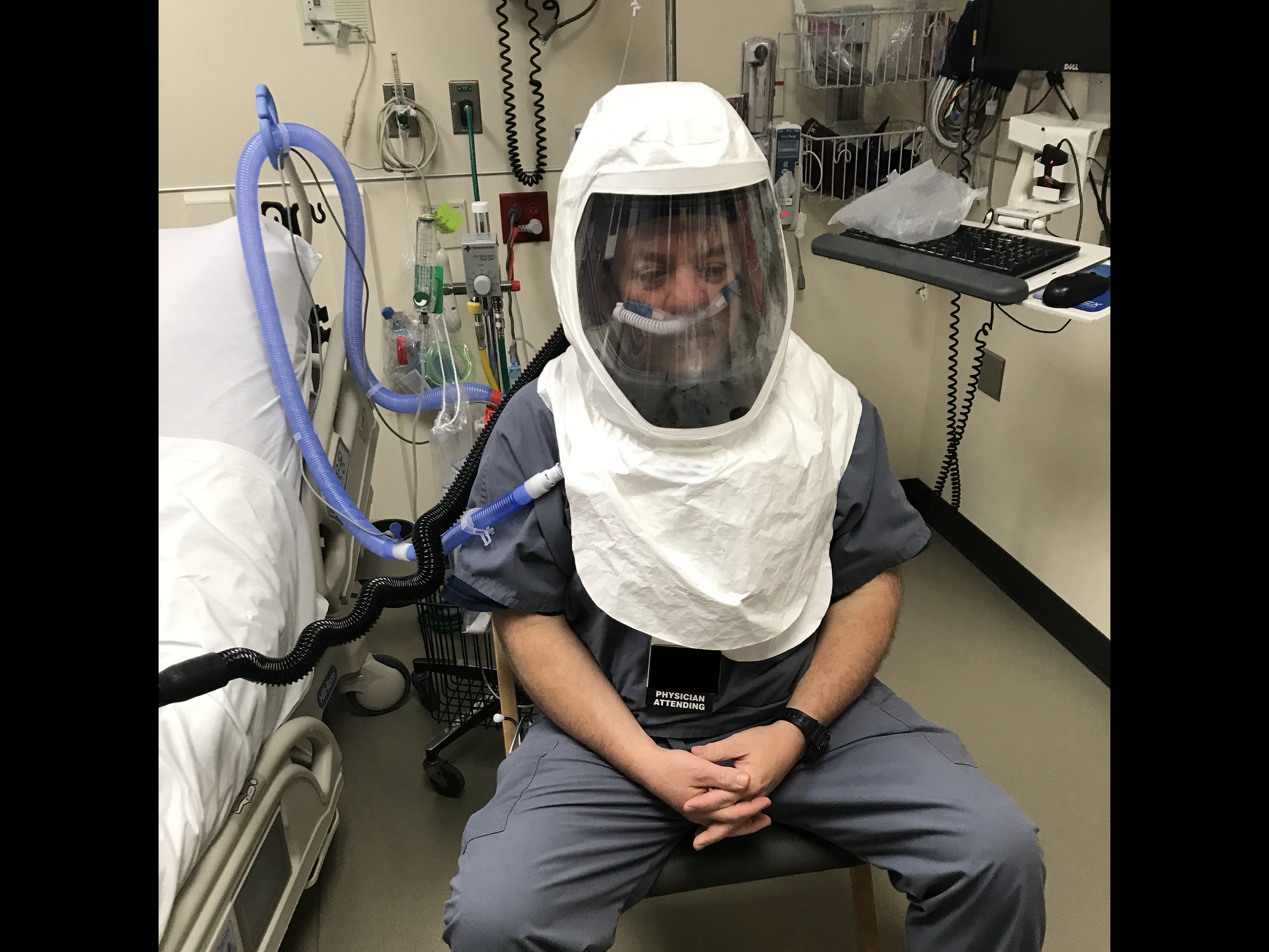  The isolation provided by the helmet enables the use of HHFNC and nebulized medication therapies, sparing the need for a mechanical ventilator, while also removing the risk of aerosolization and transmission of the virus to the outside environment. 