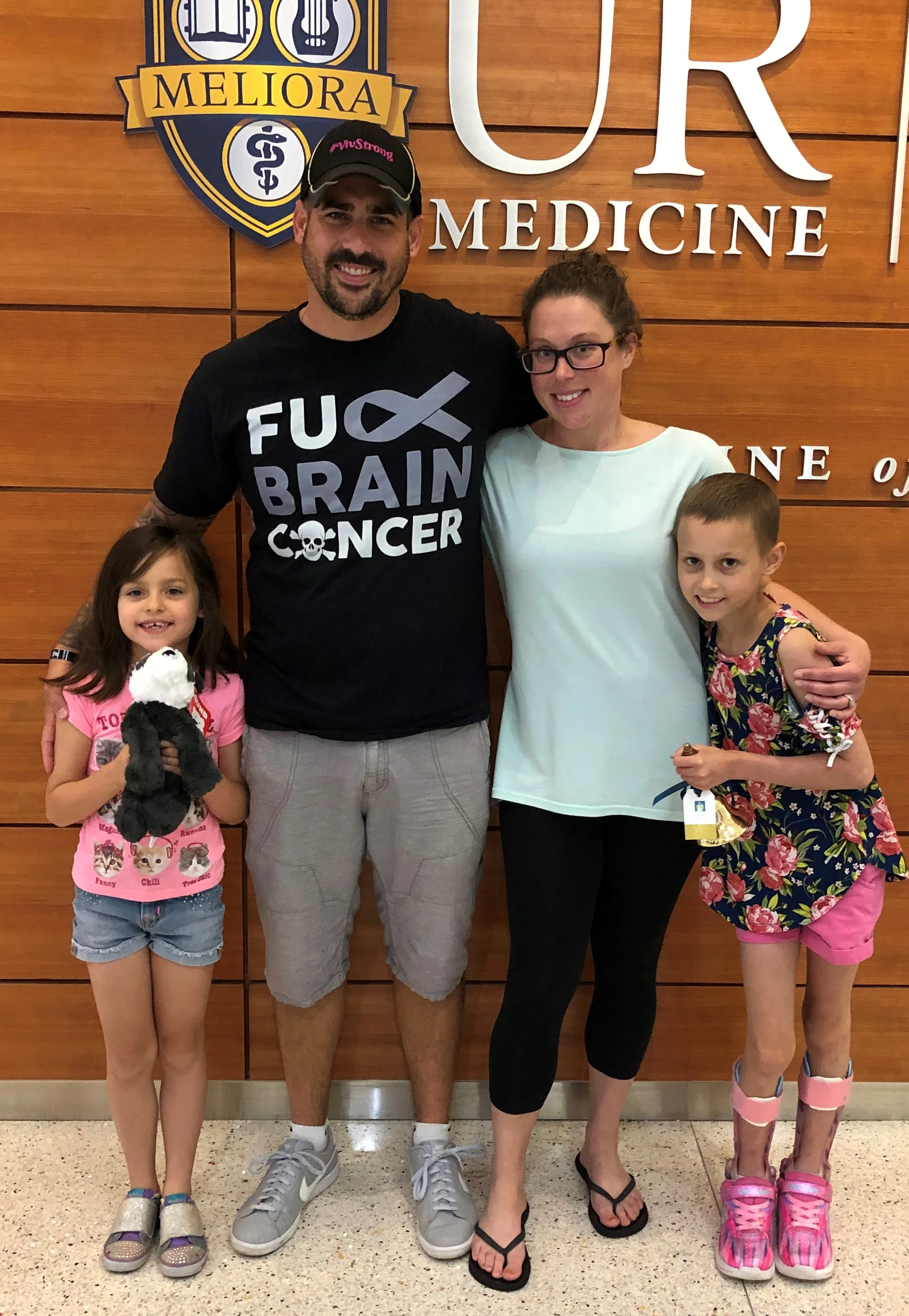 Our friend Vivian got to ring the end-of-chemo bell on August 6th. Afterwards, she came to the office and added her hand print to our gallery also. We also provided her favorite food: Pizza!! It was great fun!