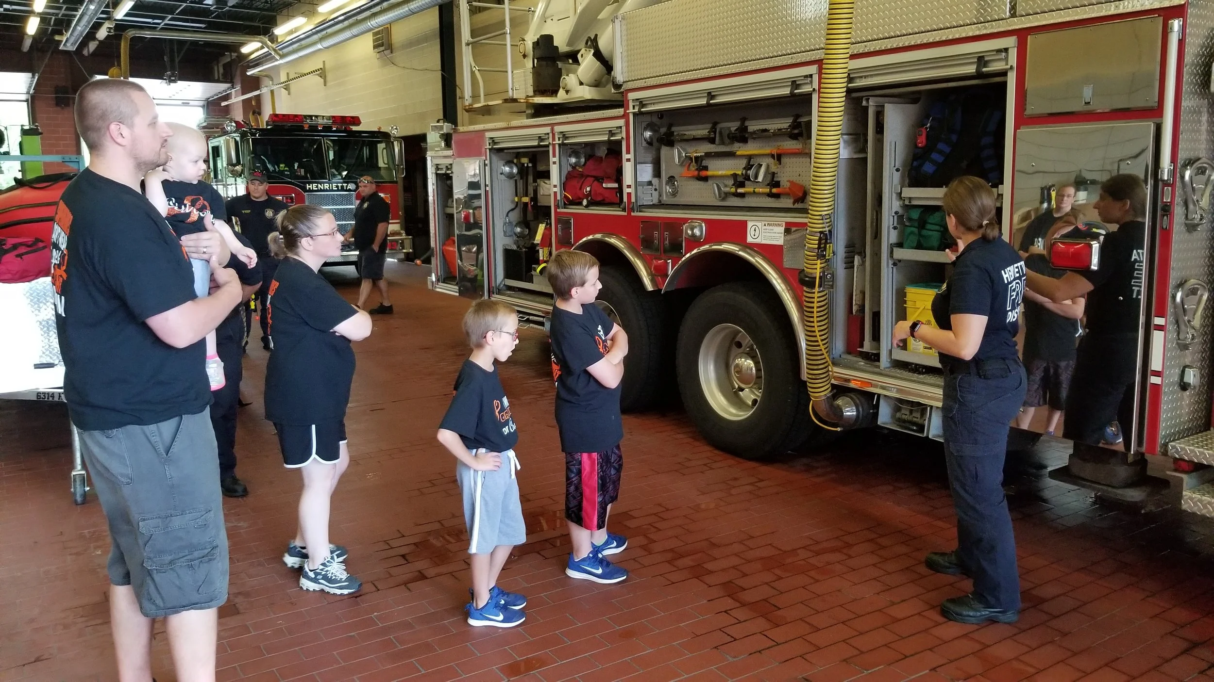 Aurora and her family had a wonderful time with the Firehouse Experience that was so generously donated back to CURE for a lucky CURE family to participate in. Thank you to Brian for the donation, Dan for coordinating this experience and the Henrietta Fire Department for making this day so amazing for one of our wonderful families!