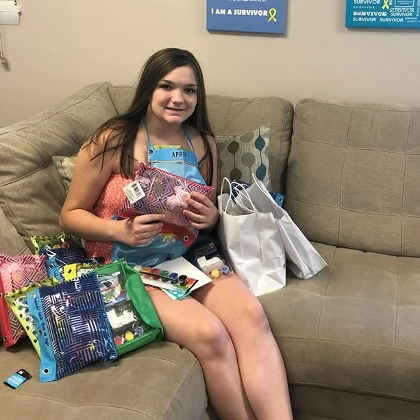 Thank you to our friend Kaleigh who stopped by our office last month to drop off bags of art supplies for our C.U.R.E. kids! Thank you Kaleigh for thinking of our families! Kaleigh has been a friend of C.U.R.E. for several years and we are so appreciative of her continued kindness. She purchased these items with her own money!