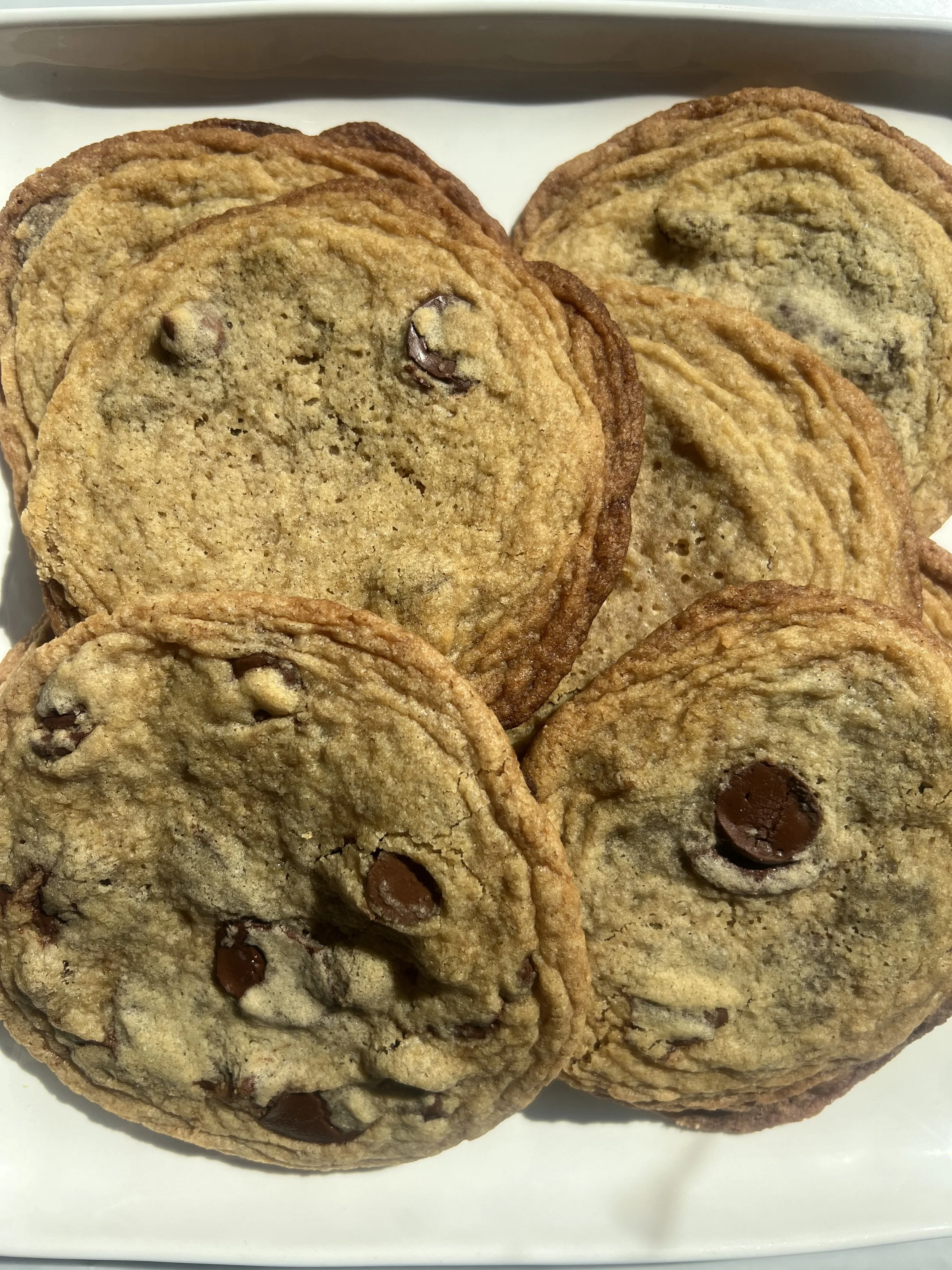 12 inch Drop Chocolate Chip Cookies