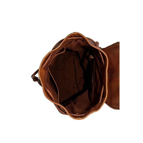 Myra Bag Brown Leather Lobeth Hairon Backpack Myra Bag Utopian Leather Backpack - Women main image 4