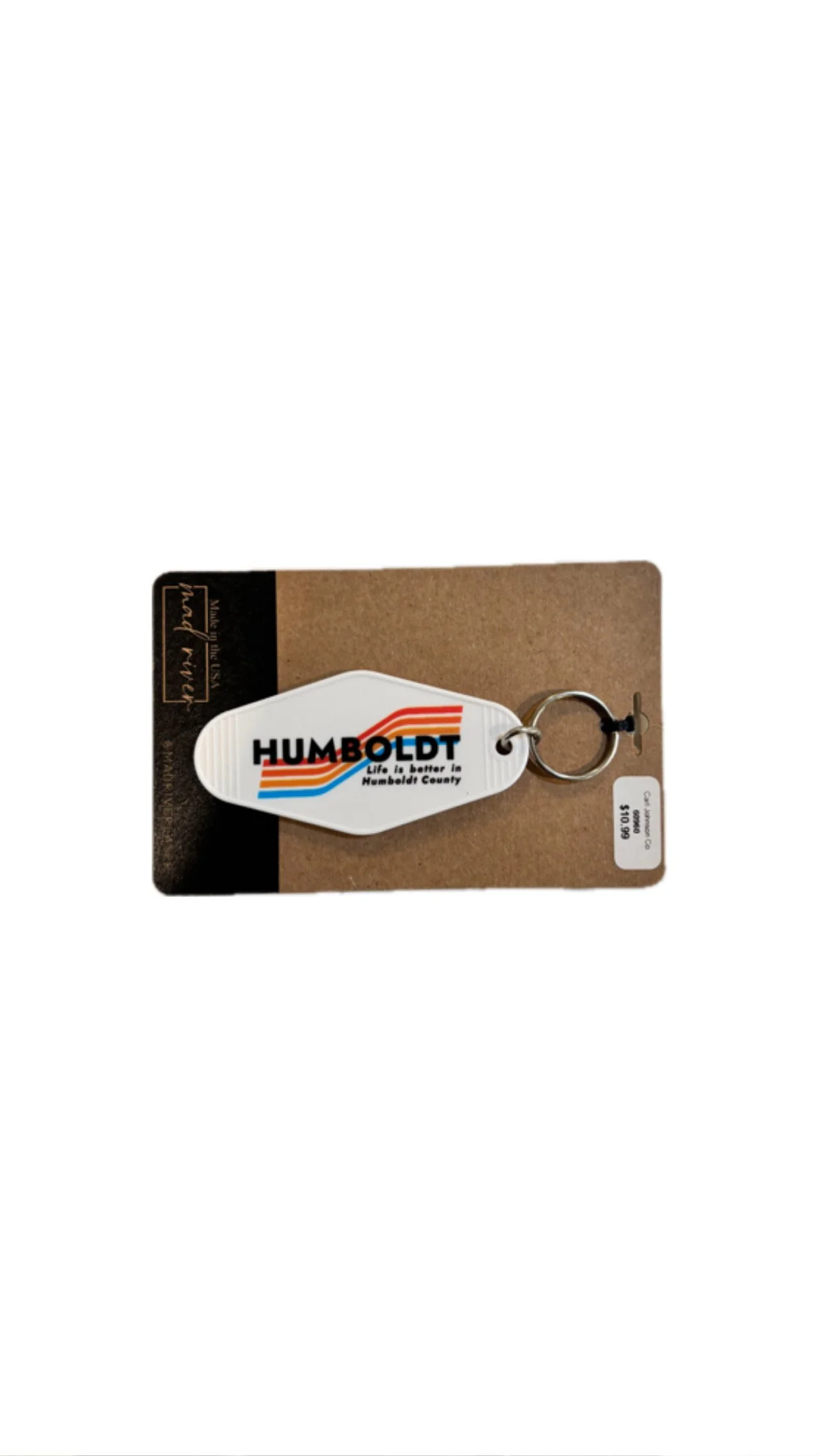 White Humboldt Keychain