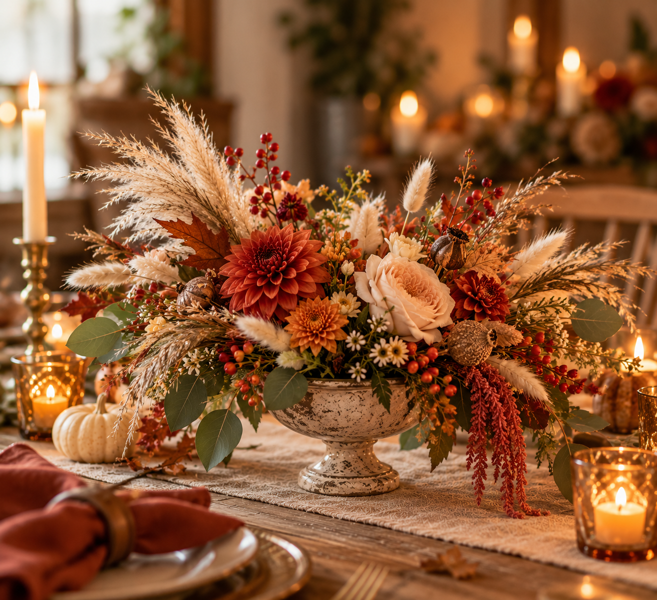 Rustic Autumn Candlelit Centerpiece.png