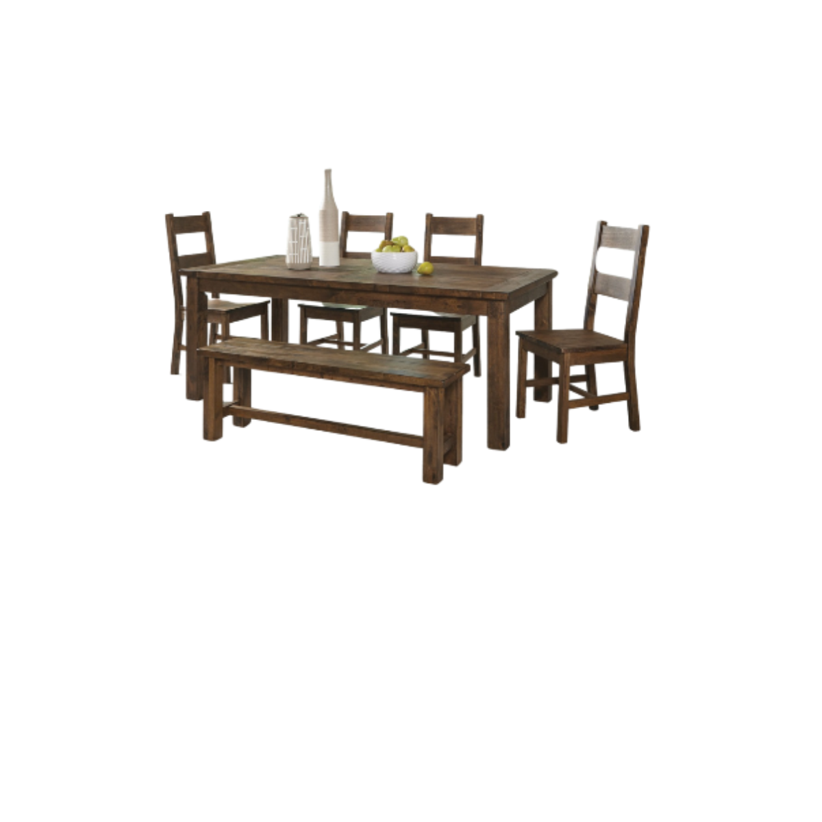 TABLE, 4 CHAIRS, AND DINING TABLE SET