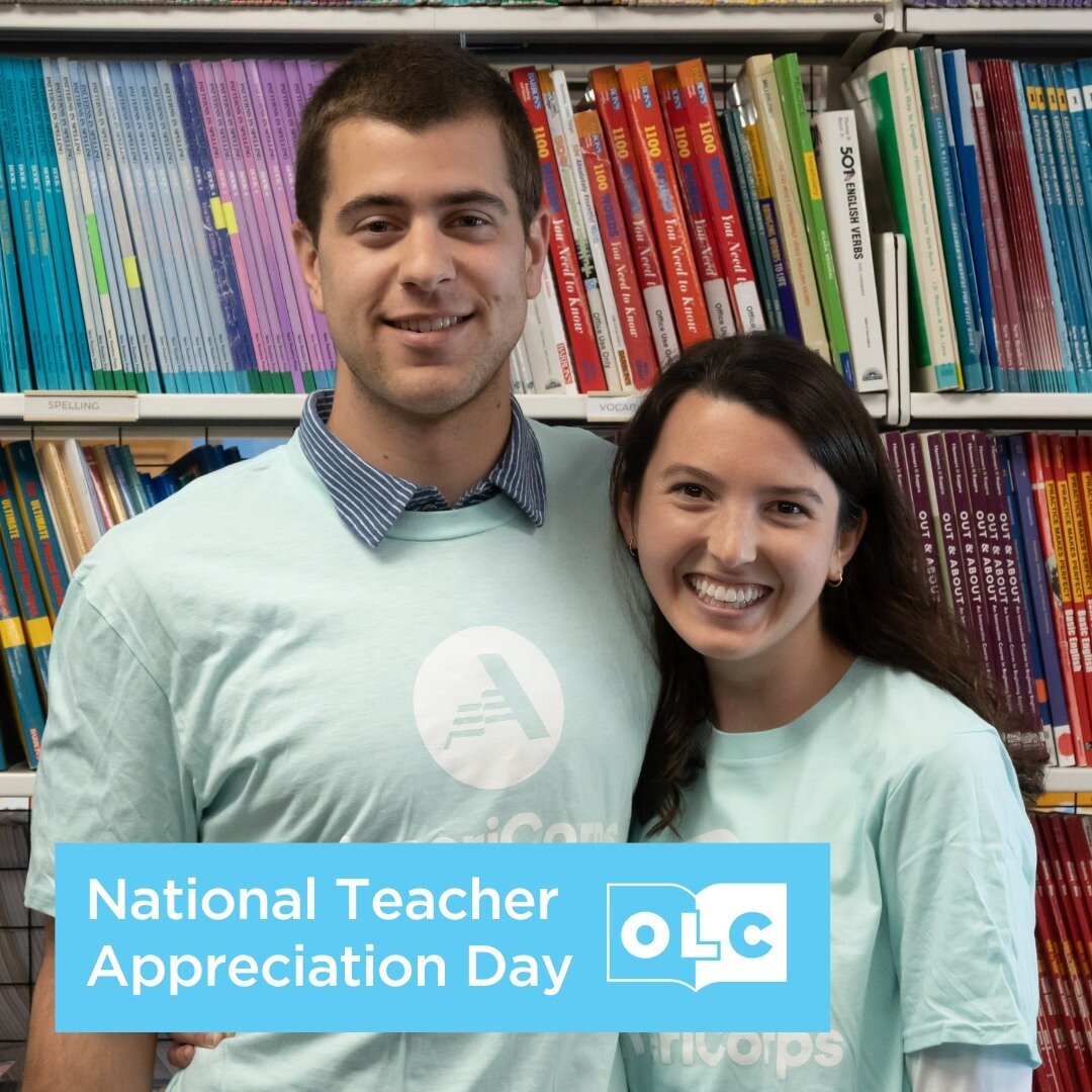 Happy National Teacher Appreciation Day! At Ozark Literacy Council, we would like to take a moment to thank all of the fantastic teachers who teach our English classes. Here are two of our Americorps members who teach the beginning and intermediate c