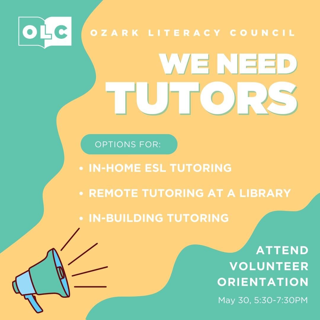 Do you have an interest in being a tutor for an adult English language learner? Sign up on our website (link in bio) and attend our next volunteer orientation session. It will take place on May 30th from 5:30 to 7:30 PM. 

We have three different tut