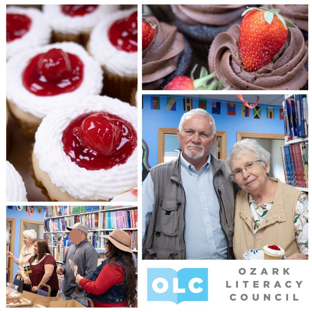 We held our May celebration event at Ozark Literacy Council last week. Thank you to @mikas.market_ for the delicious baked goods and @julia.matcha for the photos!

Our monthly celebrations are an important part of congratulating students on their ach