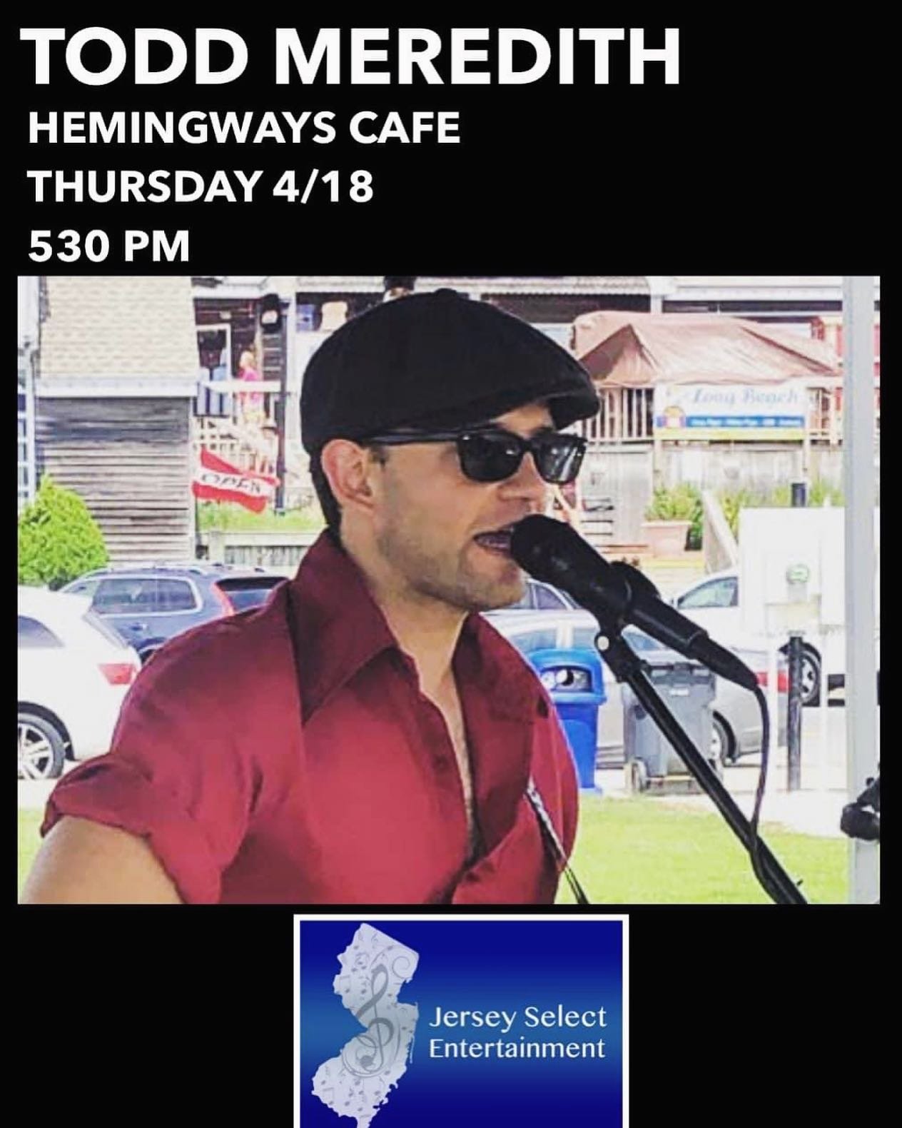Sweet place in Seaside Heights. Good food. Lots of TVs for sports viewing. Pool tables. And music tonight by me starting at 5:30pm! @jerseyselect @hemingways_seaside #livemusic #seasideheights
