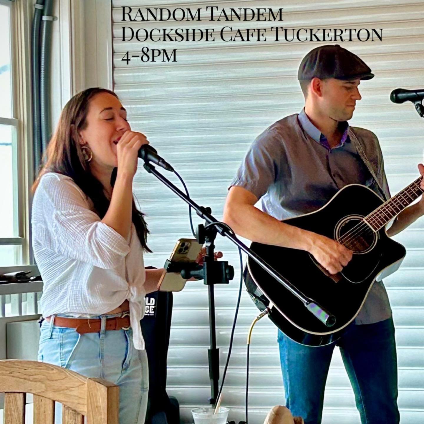 Come on out to support our first gig at the Dockside Cafe. It&rsquo;s quickly become my favorite place to snag gluten free brunch. They also have an outdoor bar now.  Should be a beautiful day to have a few drinks outside by the dock and listen to so
