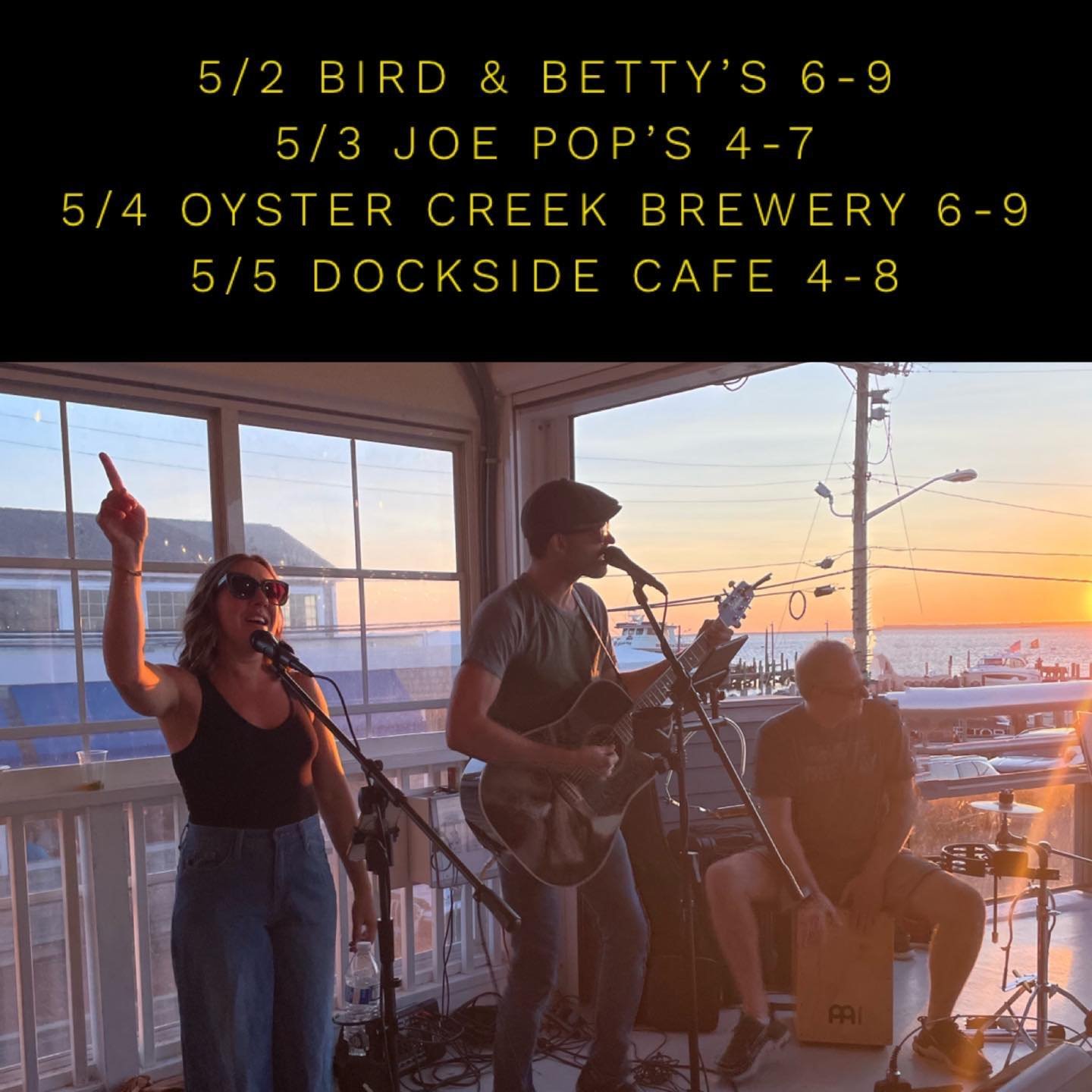 Looking forward to a beautiful weekend of gigs kicking off with our Thursday summer residency at Bird &amp; Betty&rsquo;s!  All gigs will be with @jaykaysings and/or @robnvrhome. TBD.  You&rsquo;ll have to come out and be surprised! #lbi #livemusic @