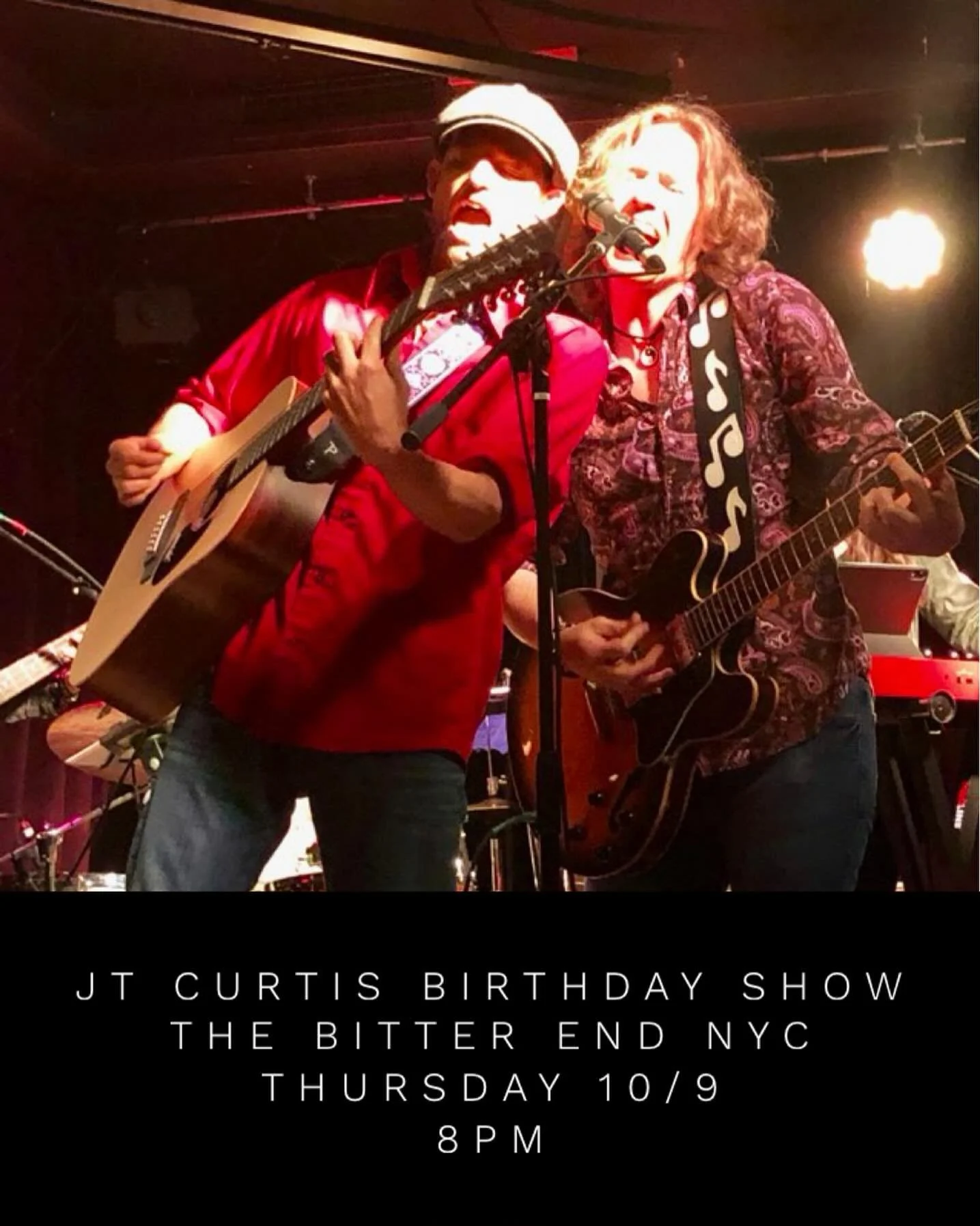 It&rsquo;s a birthday bananza for @jtcurtismusic tomorrow @thebitterendnyc. NYC friends, come support his new music at 8pm. (I&rsquo;ll be there too!) #livemusic #originalmusic #rockandroll #nyc #bitterendnyc