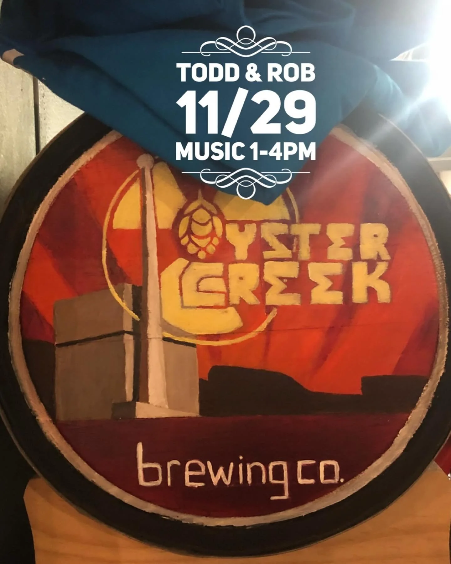 Come on out and support the folks participating in the holiday toy run this afternoon and our friends over @oystercreekbrewing .  Rob and I will be providing entertainment at the brewery from 1-4pm. #livemusic #beer #brewery #waretown #holidayspirit