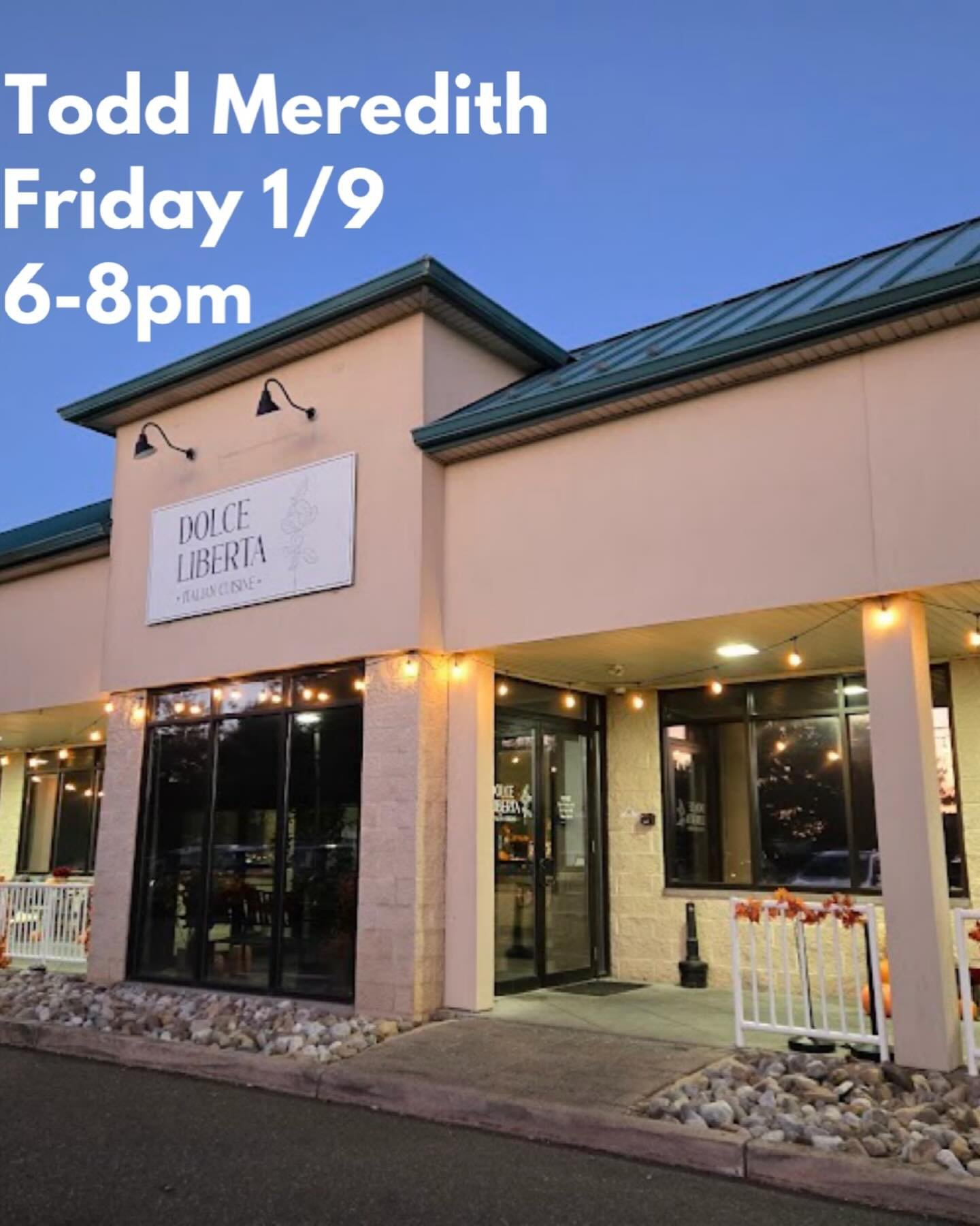 Catch me playing music every other Friday @dolceliberta_nj throughout the winter and spring!  #italianfood #manahawkin #livemusic