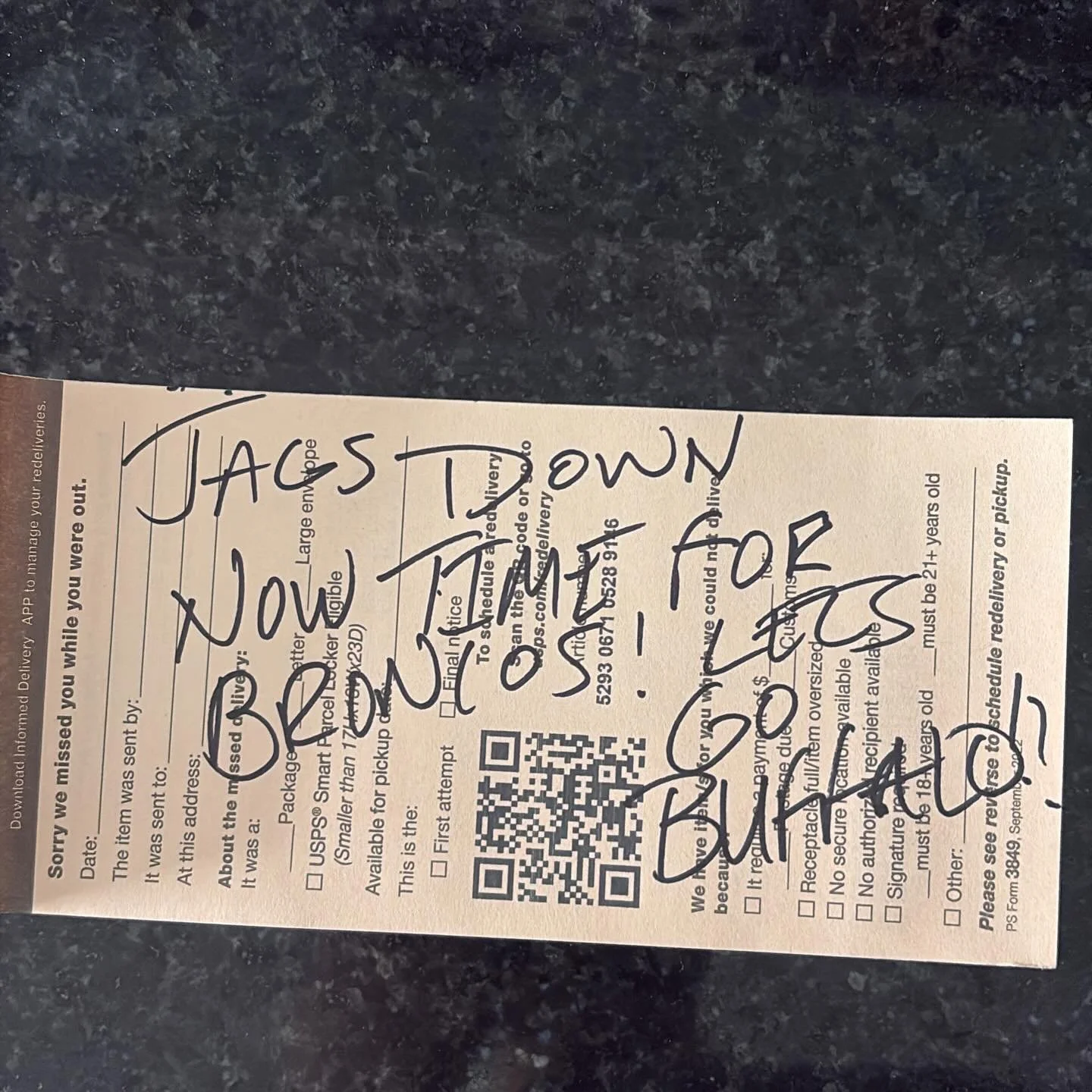 My mailman is a bills fan! #gobills