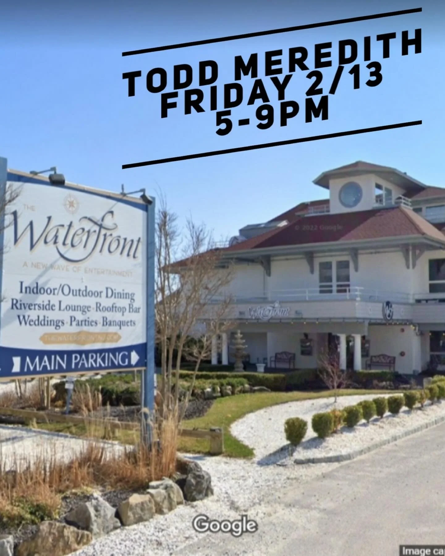 @thewaterfrontnj Start your Valentine&rsquo;s Day weekend off with some tunes and treats from The Waterfront. Music from 5-9pm. #livemusic #forkedriver