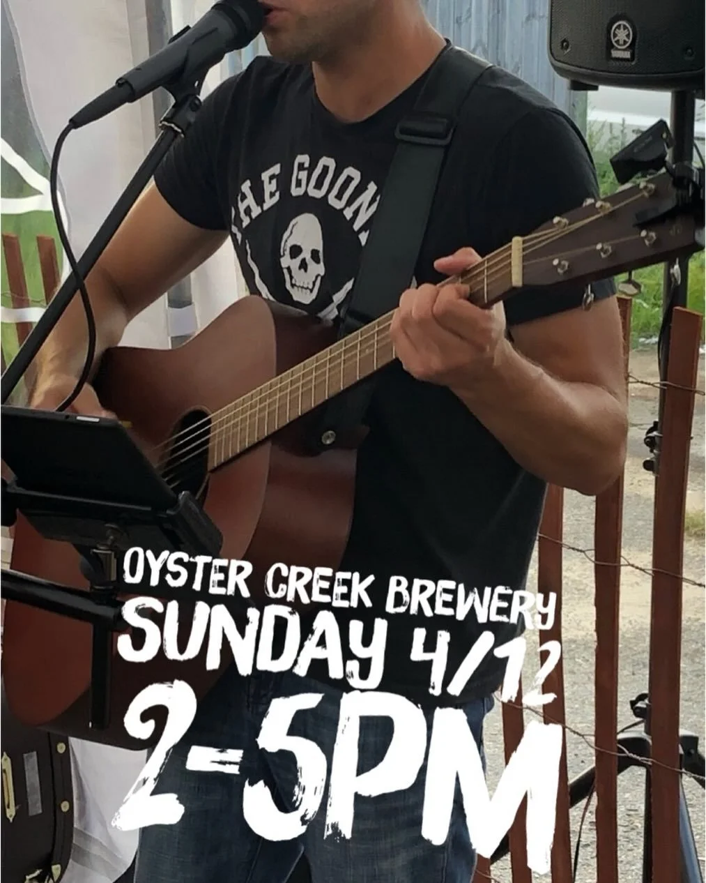 If you need a little hair of the dog after Beer Fest, come to @oystercreekbrewing for some music with your hangover cure. Playing solo Sunday from 2-5pm. #beer #livemusic