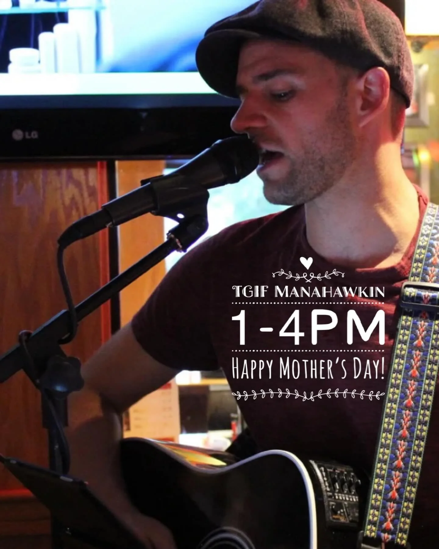 Take your mama out to TGIF Manahawkin for some Mother&rsquo;s Day tunes and treats. #livemusic #manahawkin