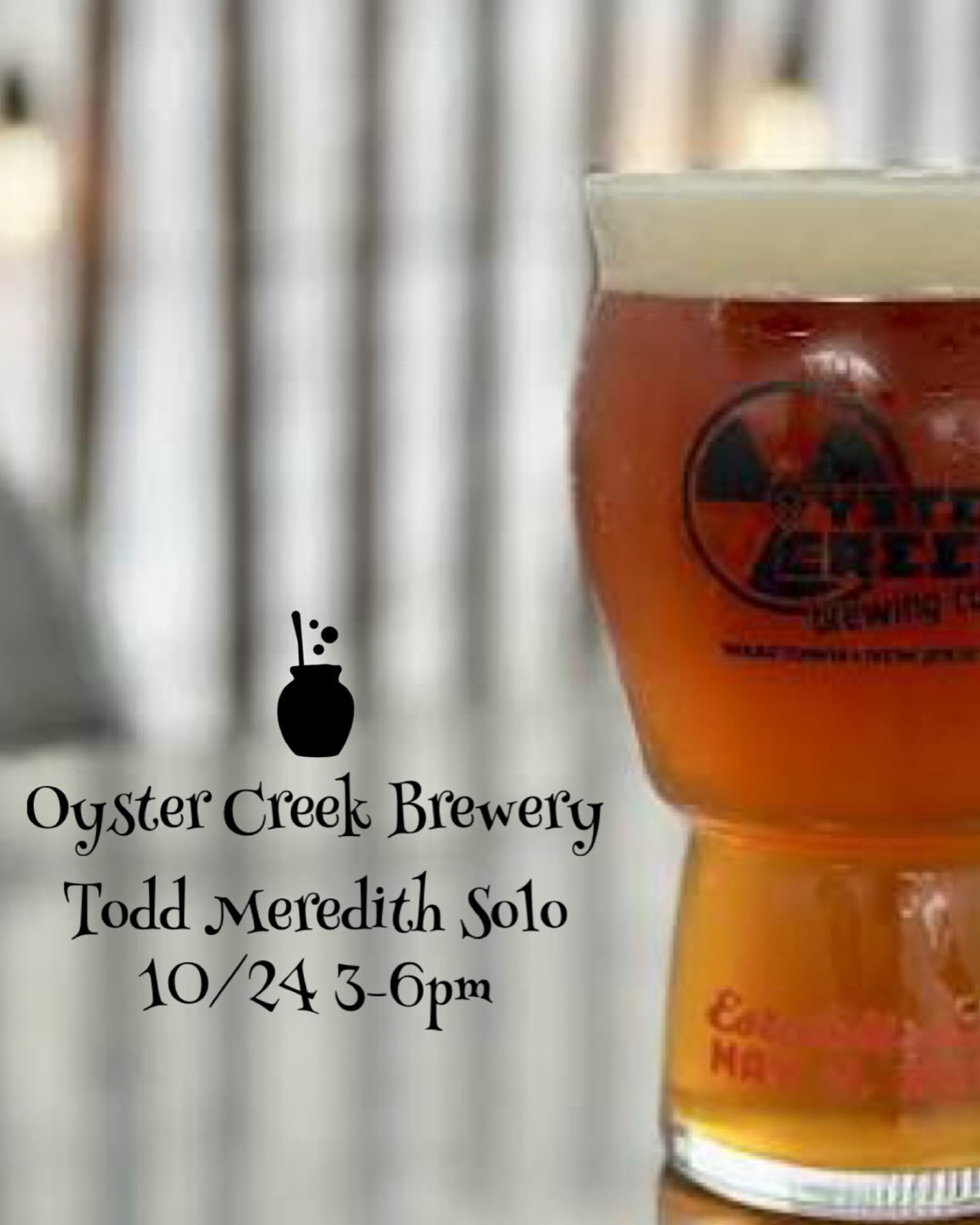 Starting the Halloween shenanigans early @oystercreekbrewing this Saturday with music from 3-6pm. Costumes recommended. Don&rsquo;t let me be the only one dressed up this year! #livemusic #halloween