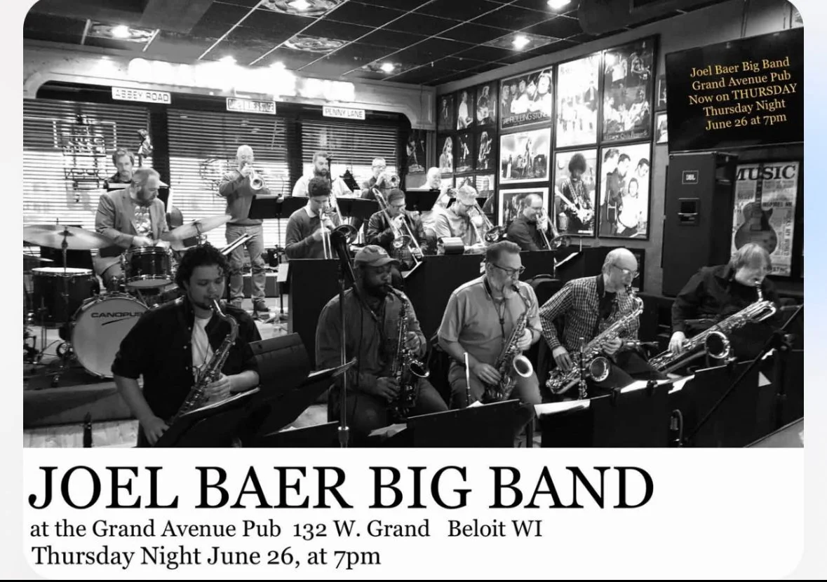 Evon J. Sams with the Joel Baer Big Band 