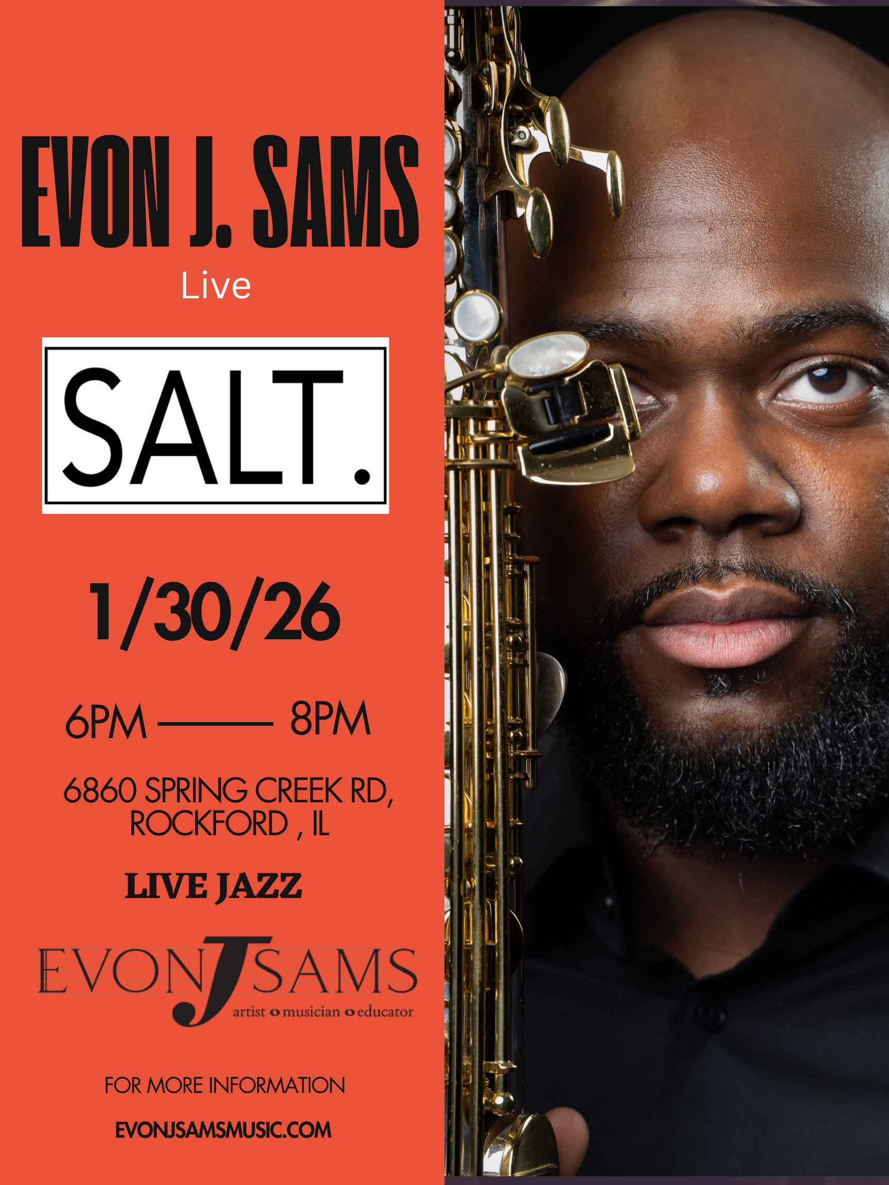 Evon J. Sams Live at Salt. 