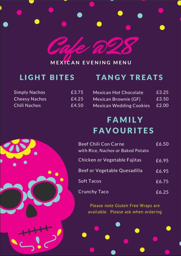 NEW Thursday Evening Menu