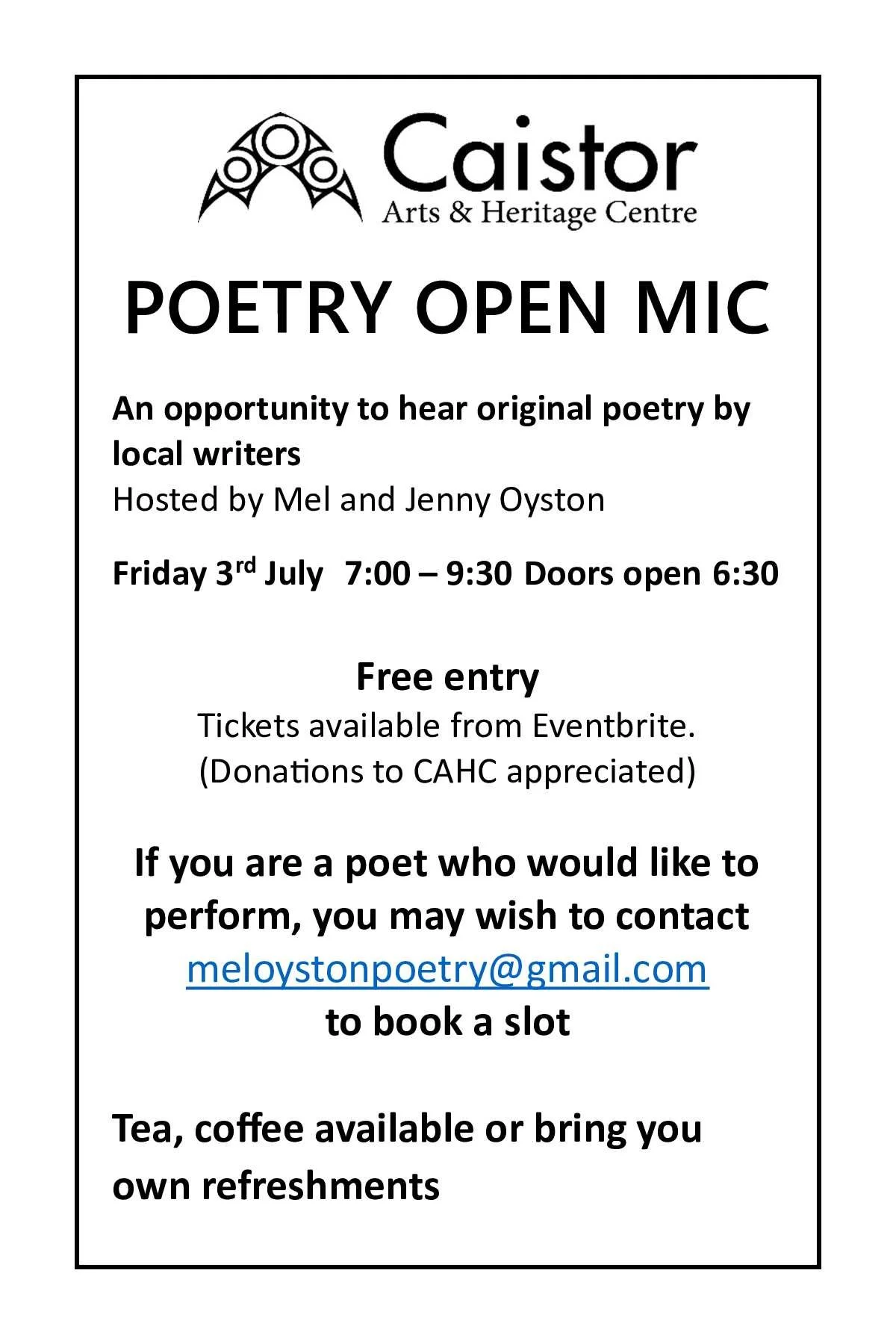 Open Mic Poetry Night