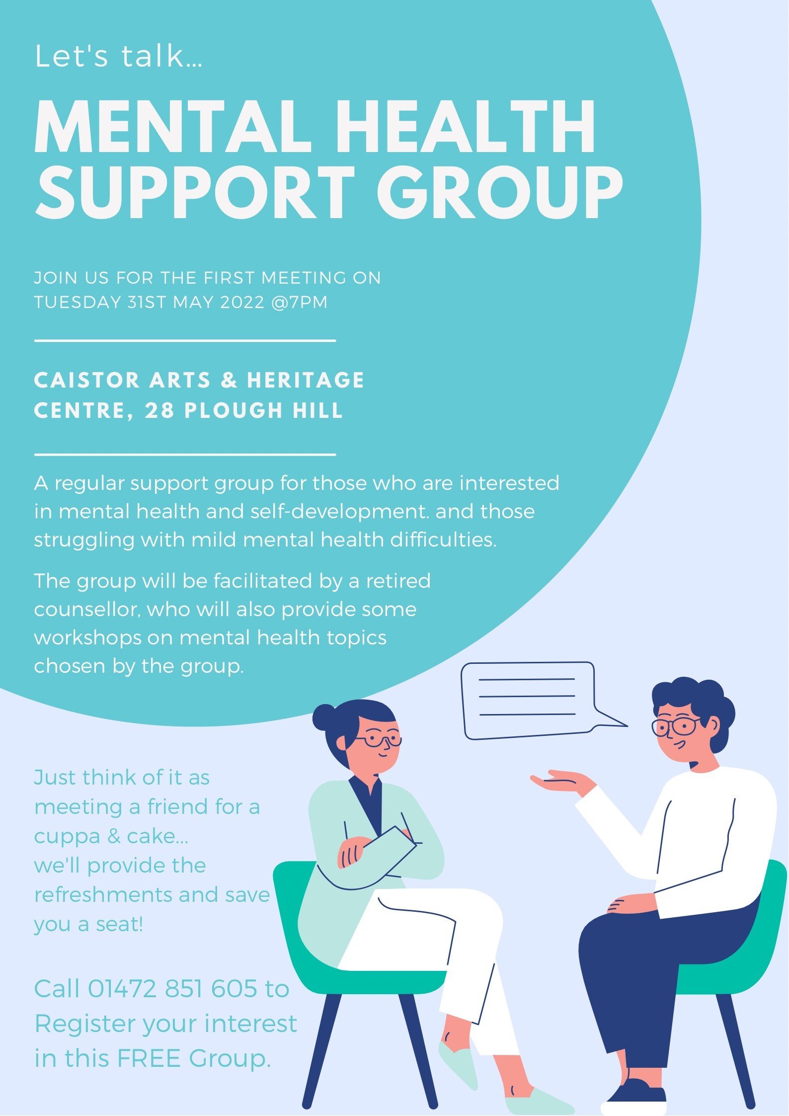 Let's talk… Mental Health Support Group — Caistor Arts & Heritage Centre